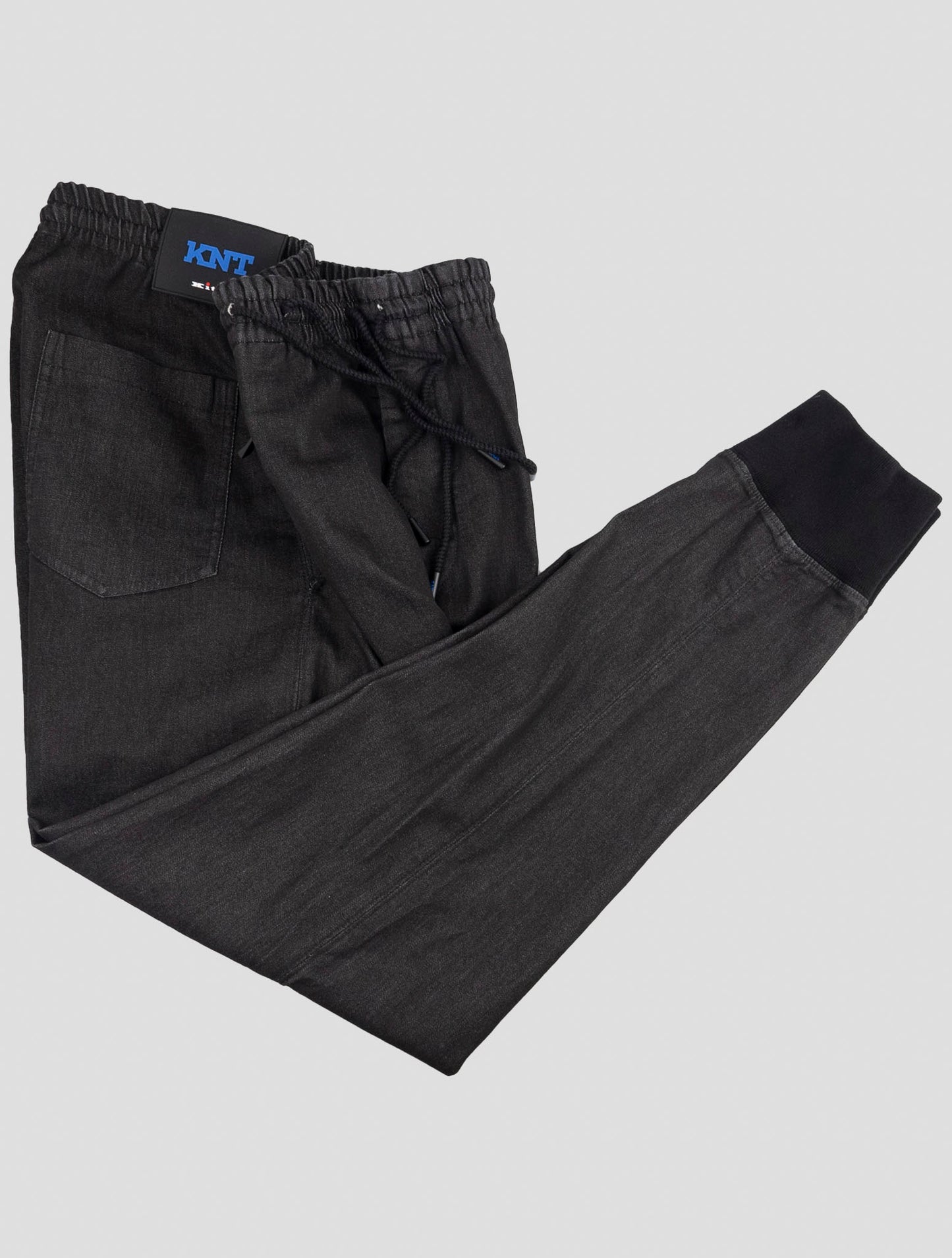 Kiton Knt Black Cotton Pl Ea Pants