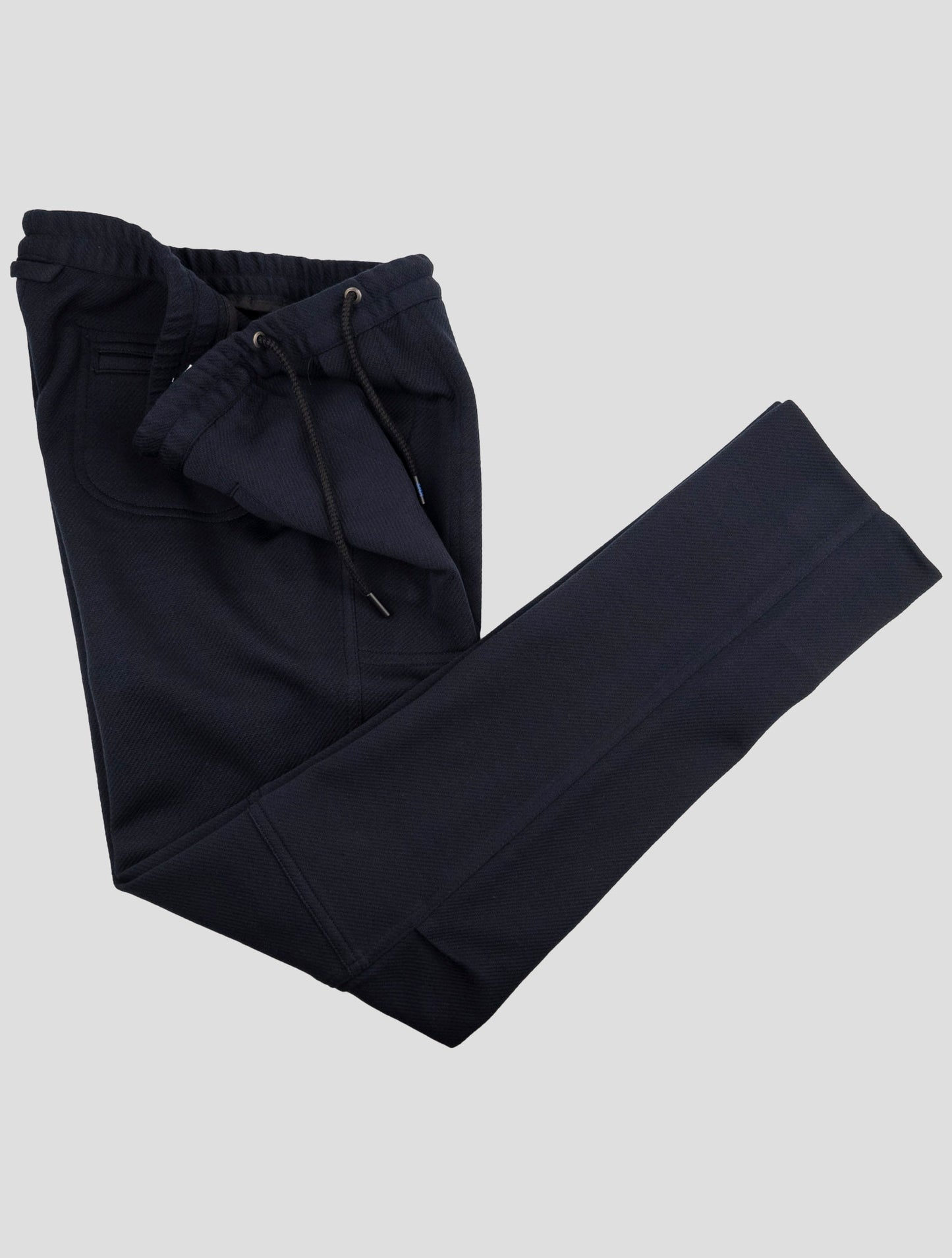 Kiton Knt Blue Fleece Wool Jogging Pants