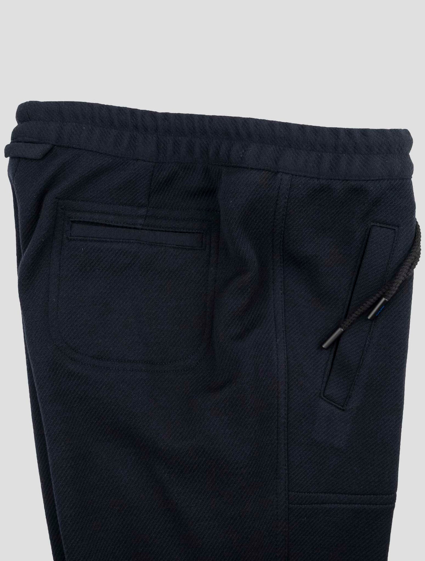 Kiton Knt Blue Fleece Wool Jogging Pants