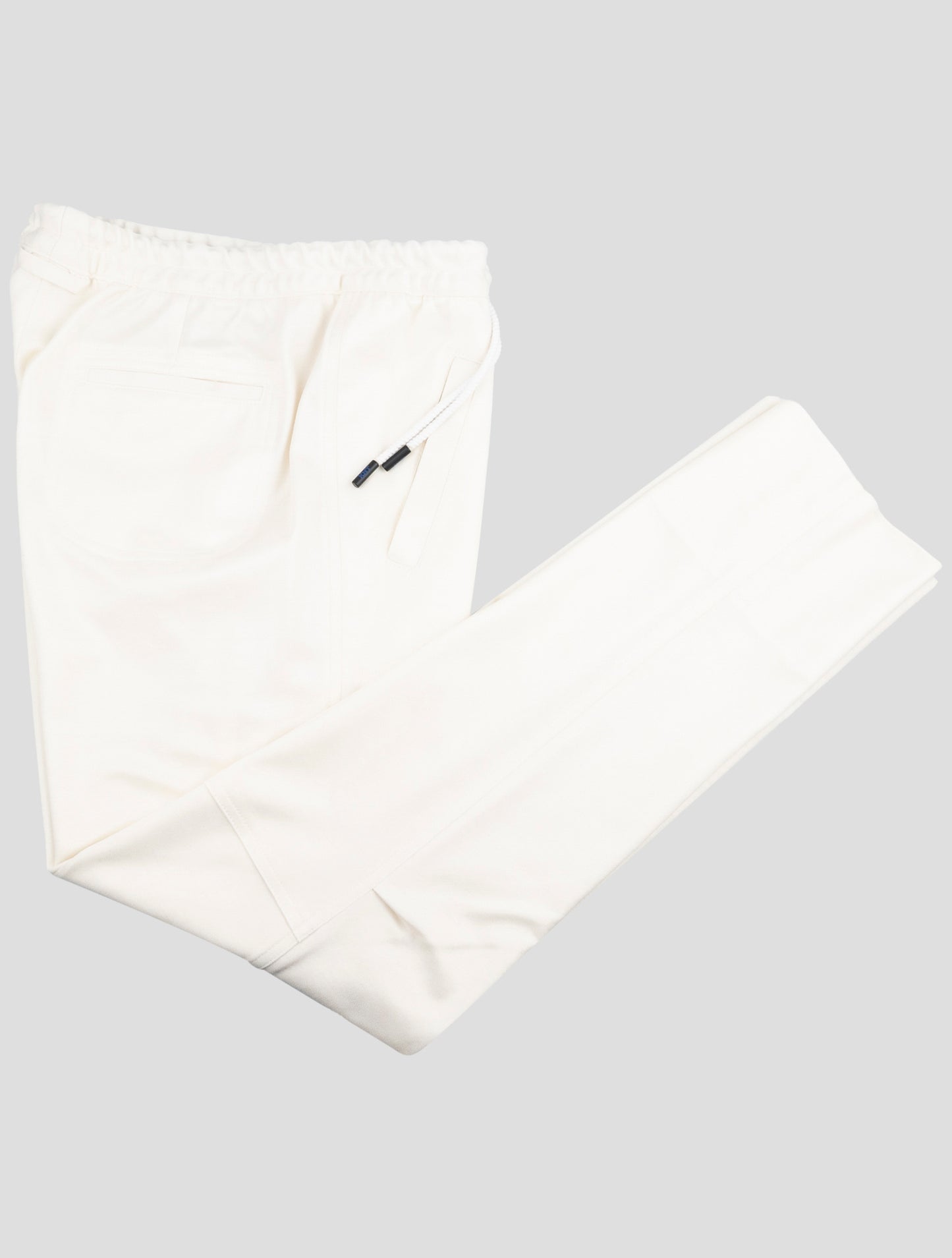 Kiton Knt White Cotton Cashmere Pa Pants