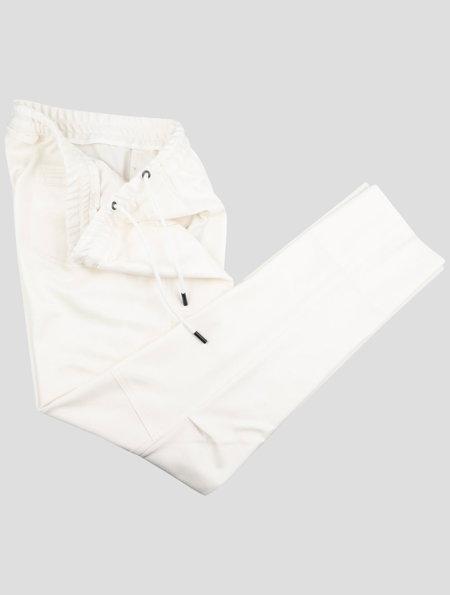 Kiton Knt White Cotton Cashmere Pa Pants