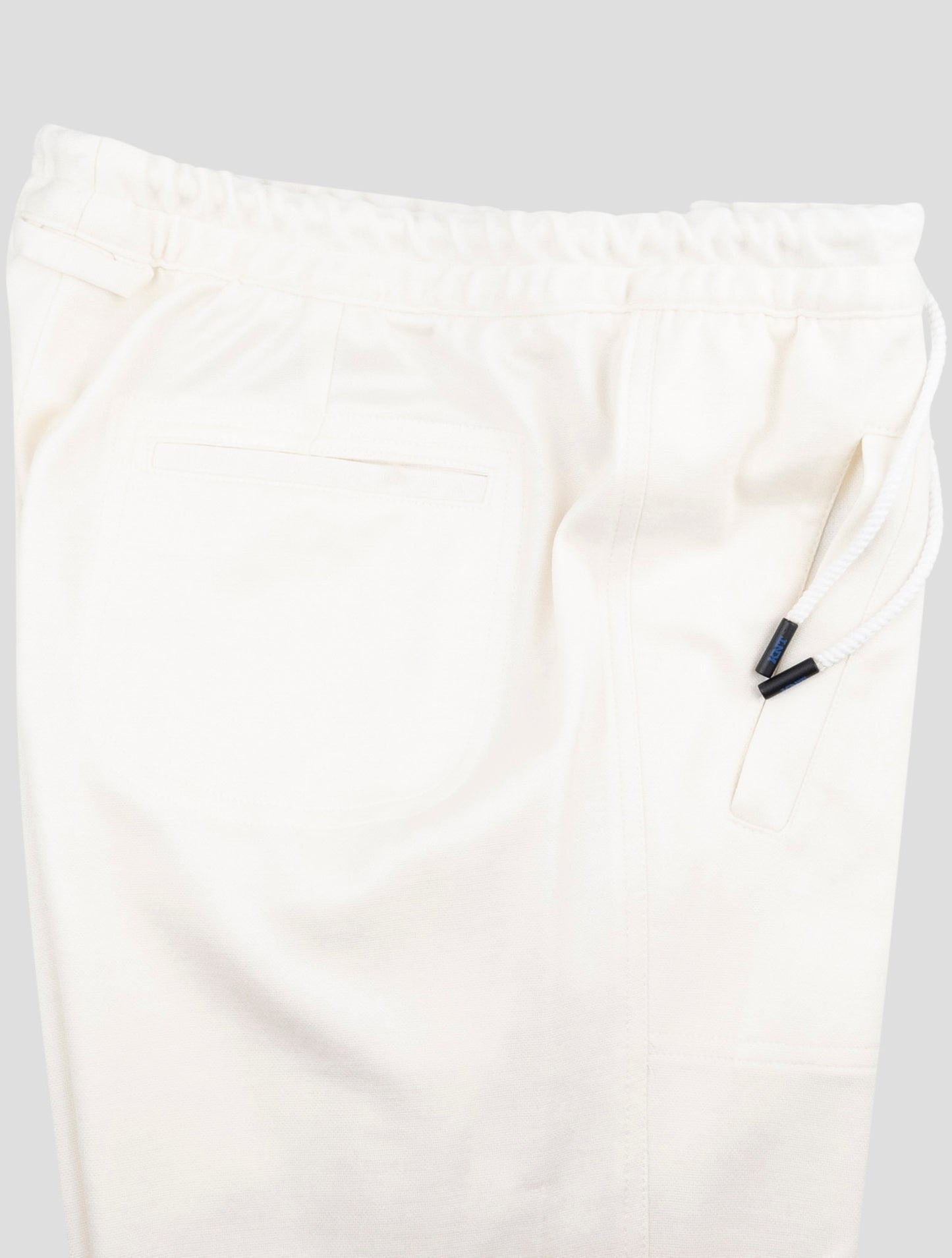 Kiton Knt White Cotton Cashmere Pa Pants