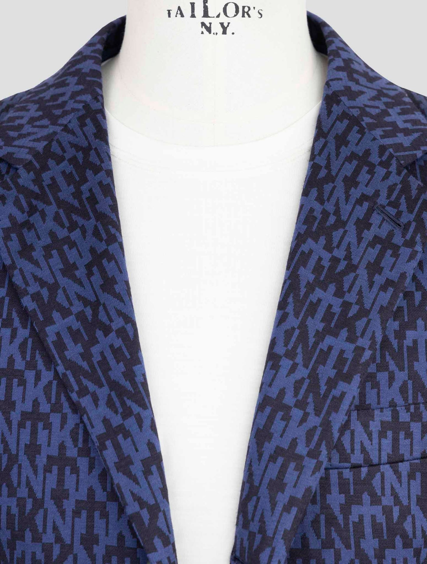 Kiton Knt Blue Cotton Cashmere Pa Blazer