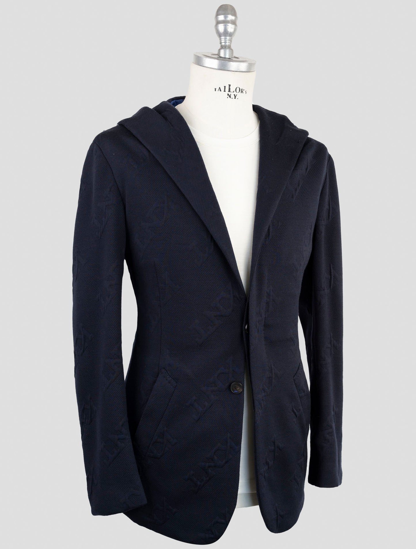 Kiton Knt Blue Virgin Wool Pa Blazer