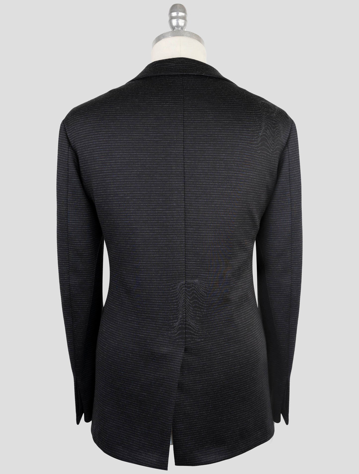 Kiton Knt Gray Wool Cashmere Pl Blazer