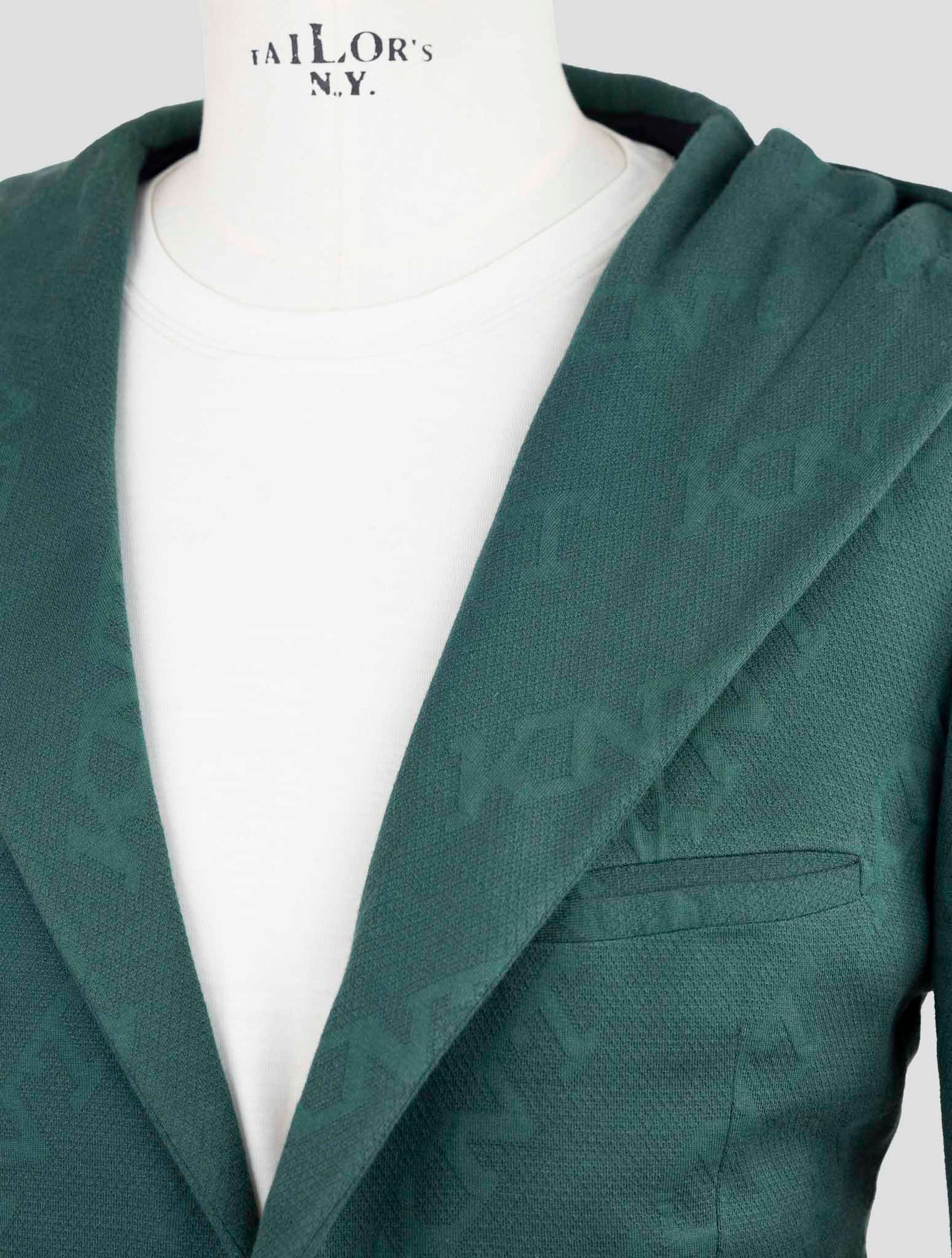 Kiton Knt Green Cotton Blazer