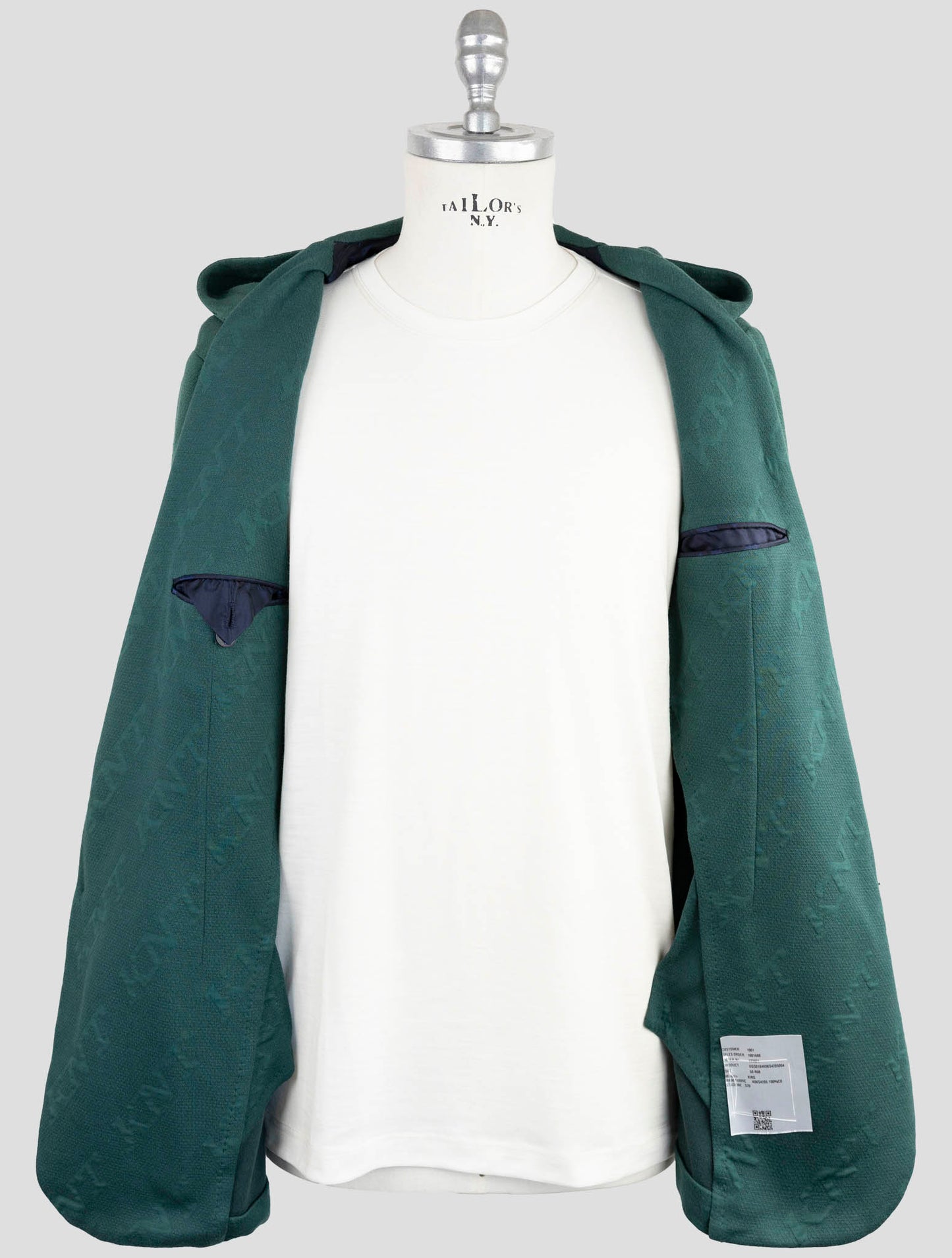 Kiton Knt Green Cotton Blazer