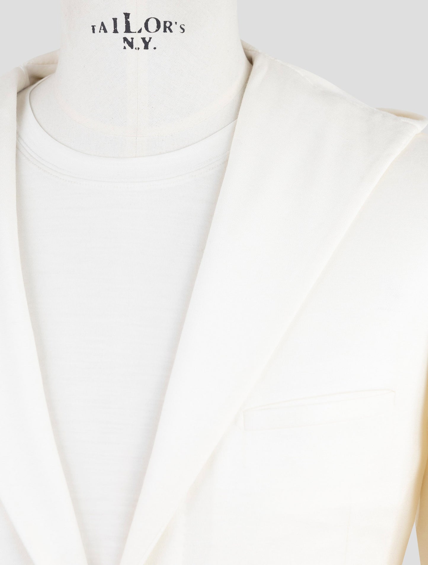 Kiton Knt White Cashmere Cotton Pa Blazer
