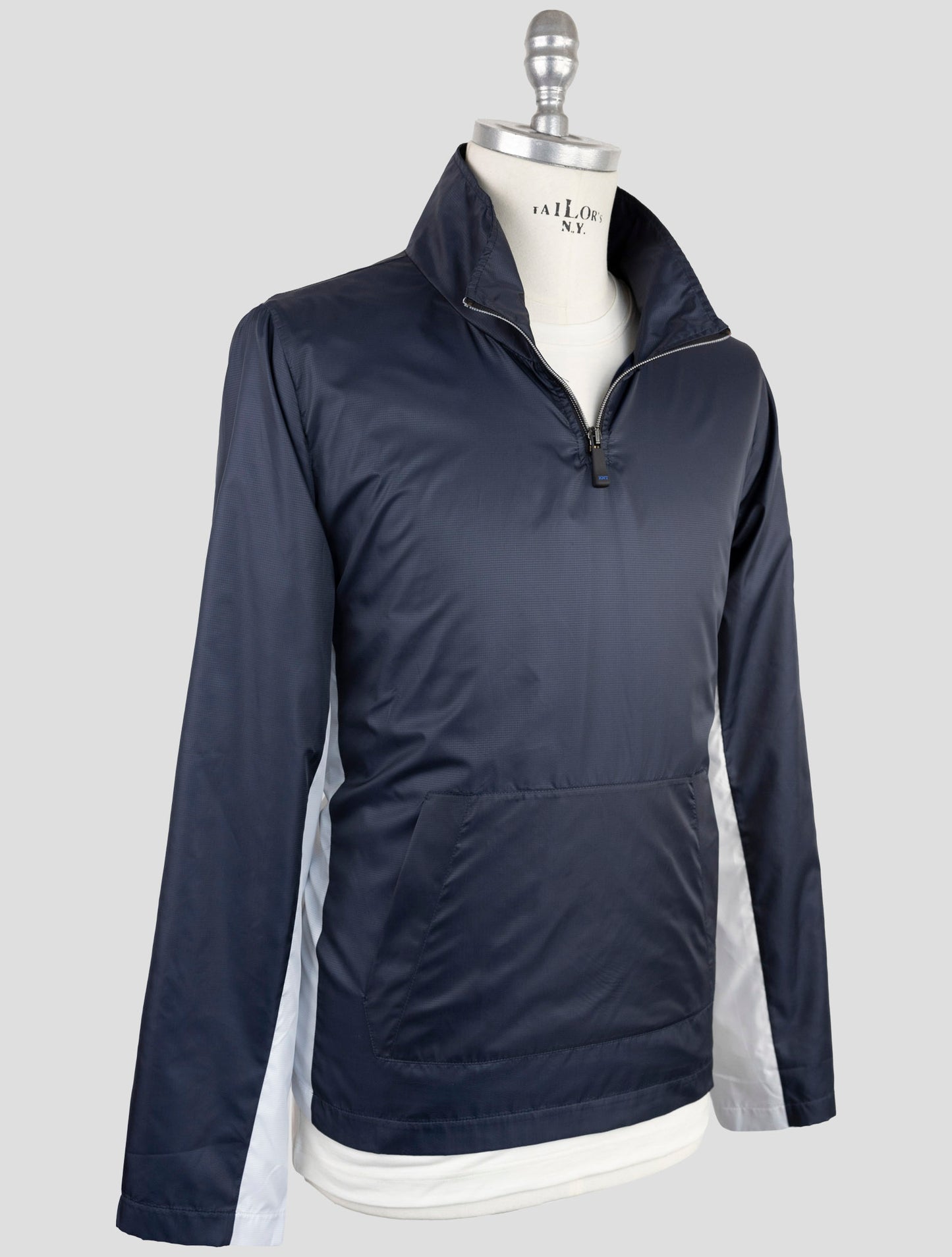 Kiton Knt Blue Pl Coat