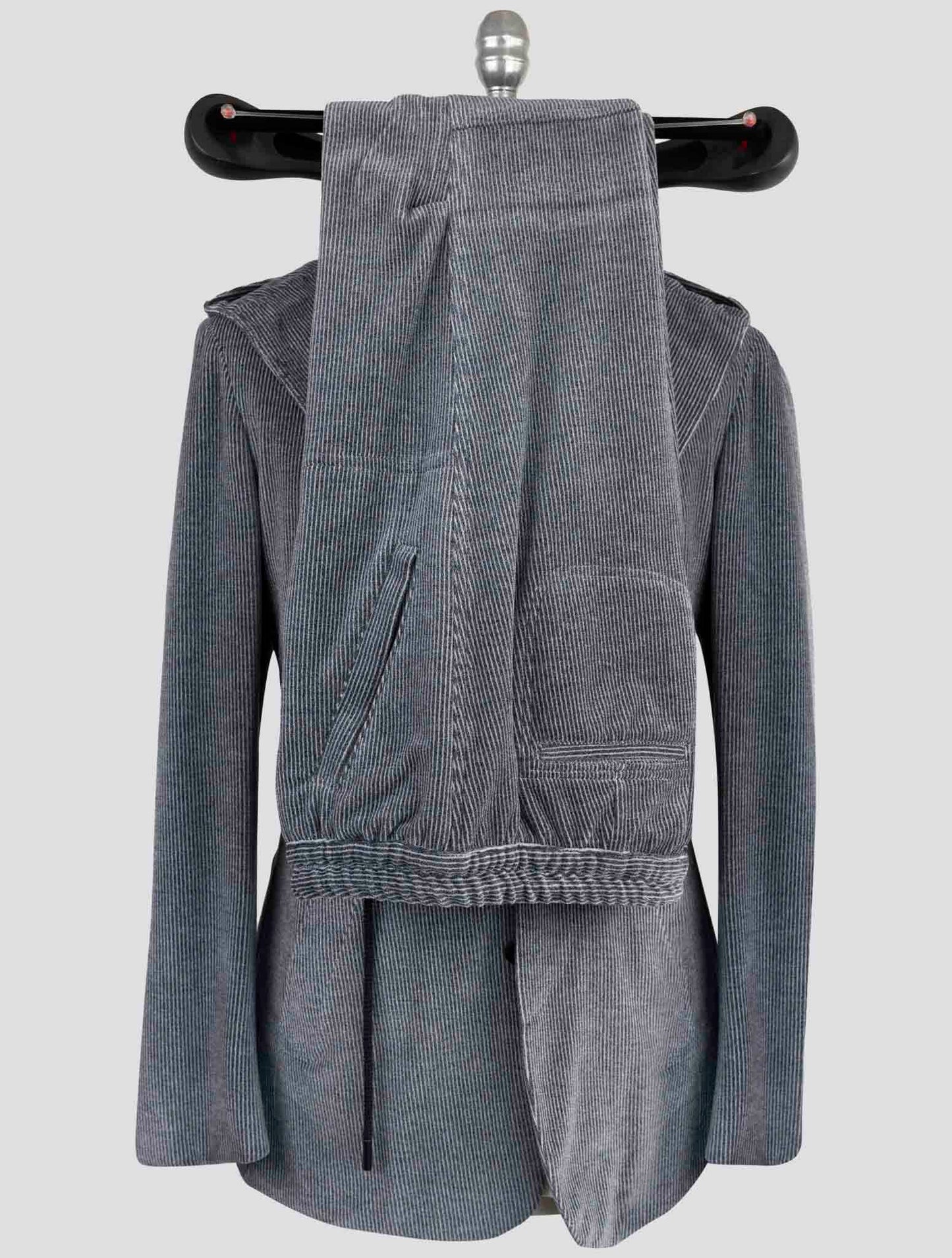 Kiton Knt Gray Cotton Pl Suit