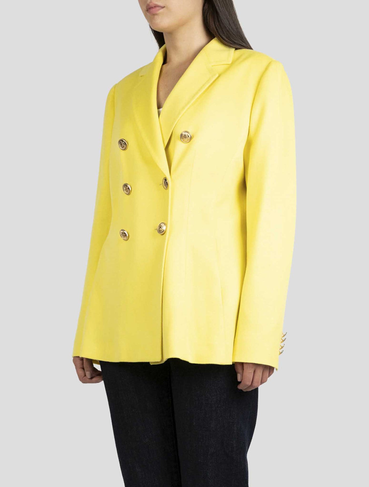 Kiton Yellow Cashmere Blazer