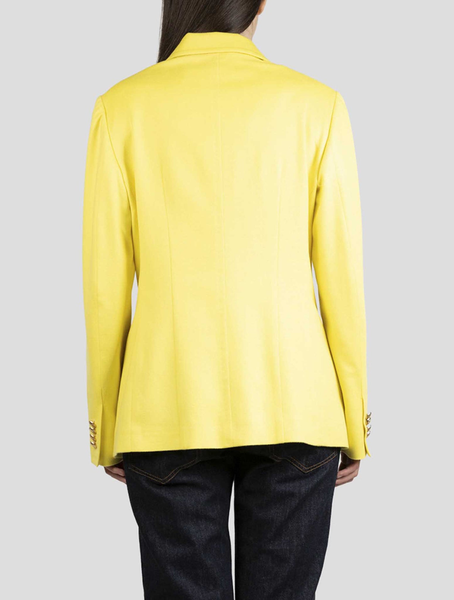 Kiton Yellow Cashmere Blazer