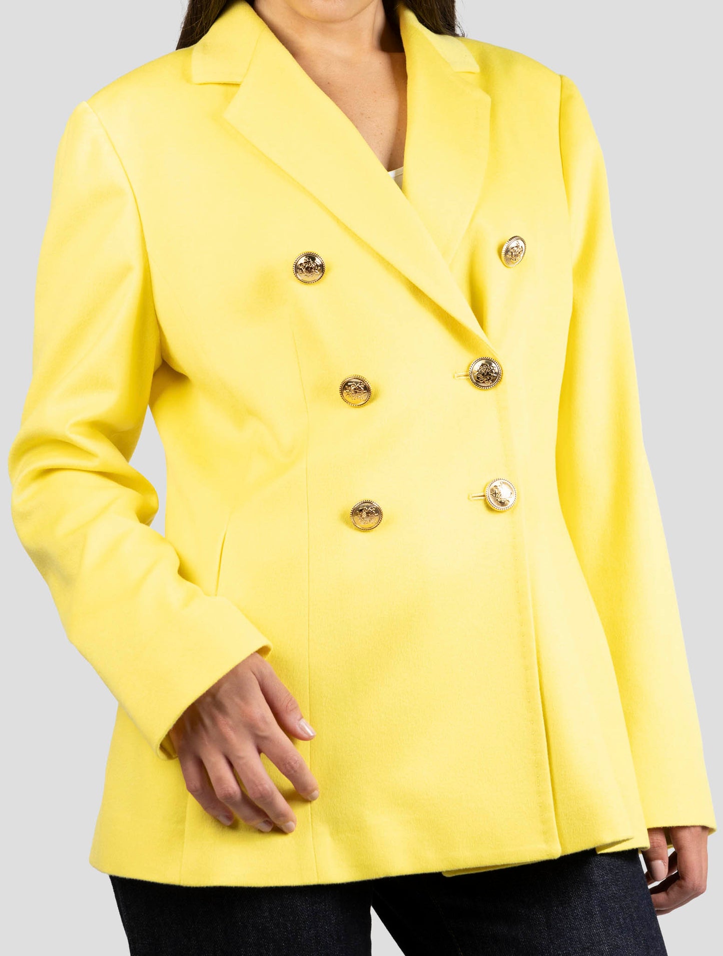 Kiton Yellow Cashmere Blazer