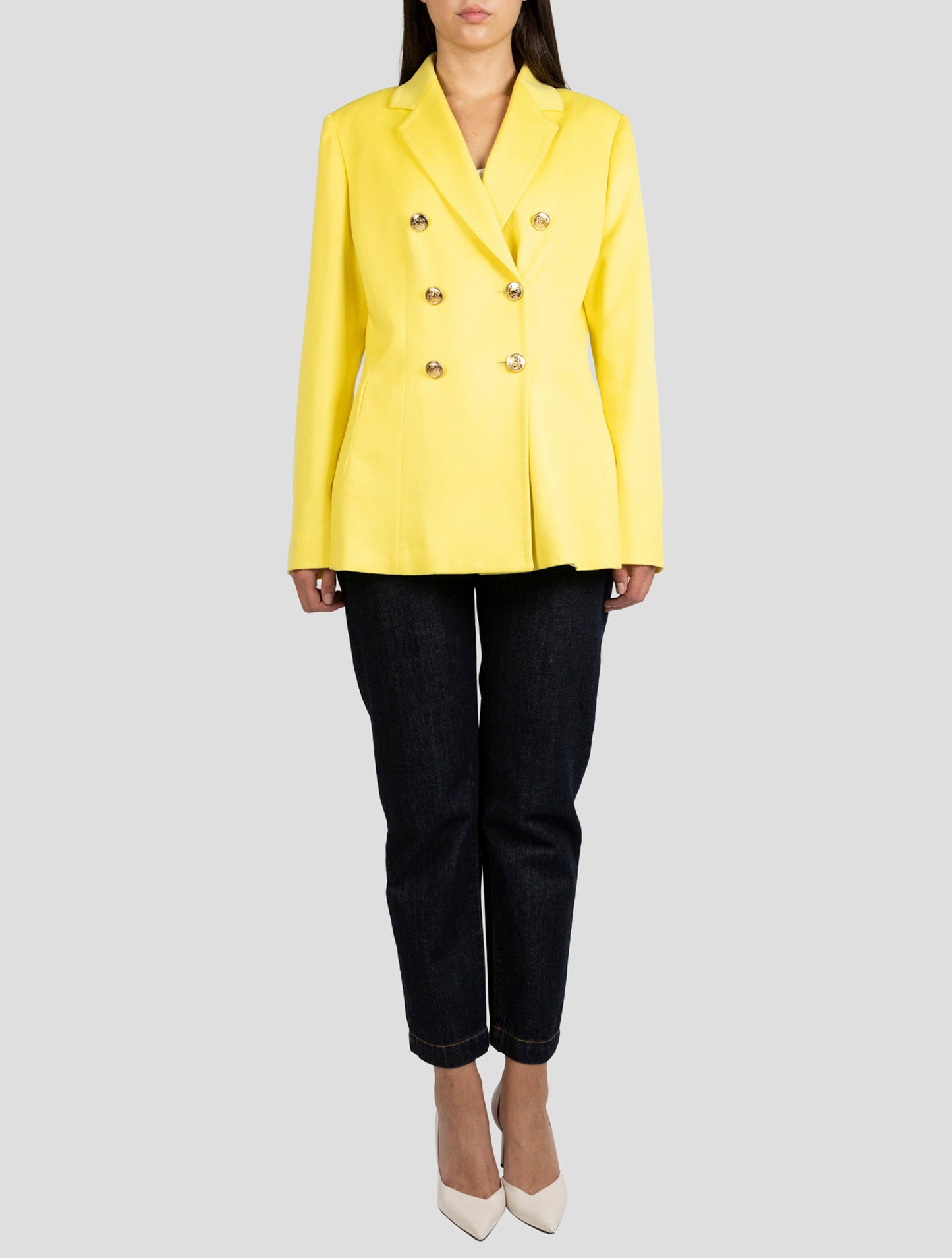 Kiton Yellow Cashmere Blazer