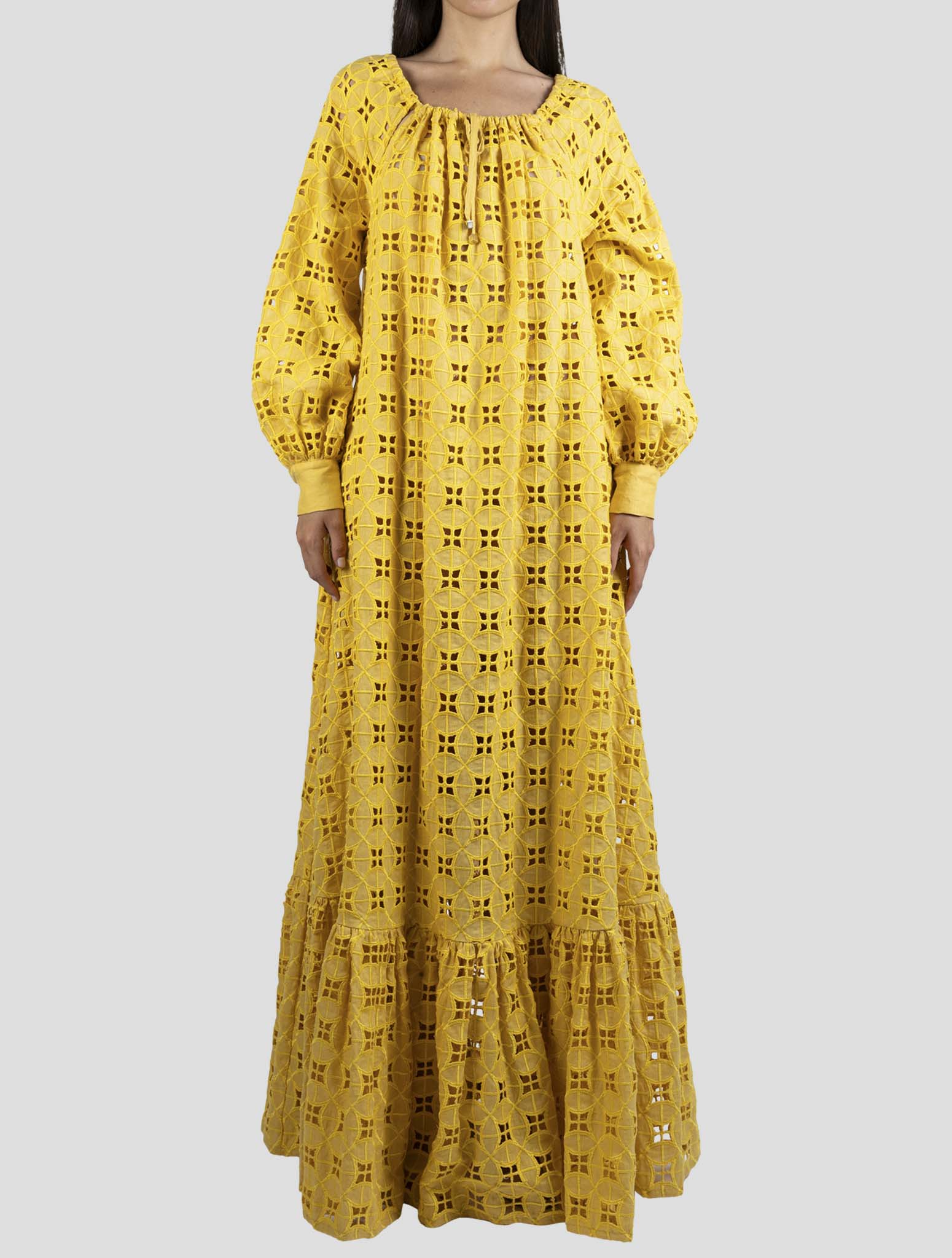 Kiton Yellow Linen Dress - Italian Luxury Women's Summer Dress Mr Porkamo Kiton Yellow Linen Dress - Italian Luxury Women's Summer Dress Mr Porkamo