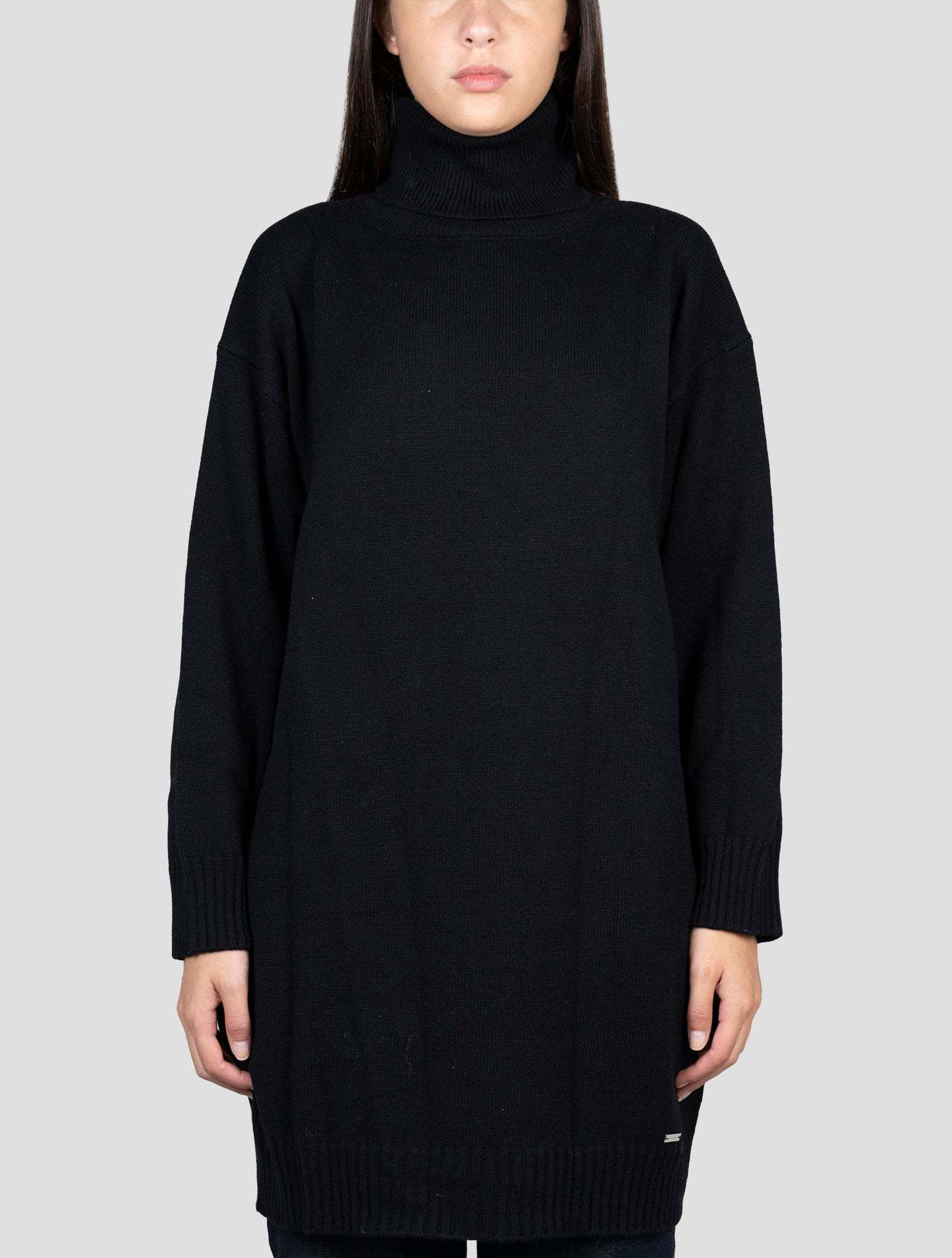 Kiton Black Cashmere Sweater Turtleneck