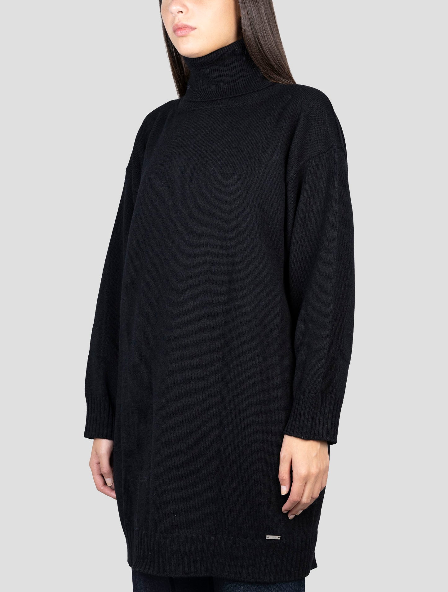Kiton Black Cashmere Sweater Turtleneck