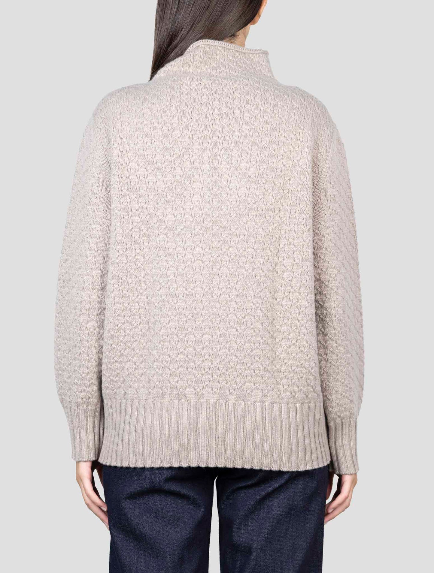 Kiton Brown Cashmere Sweater Turtleneck