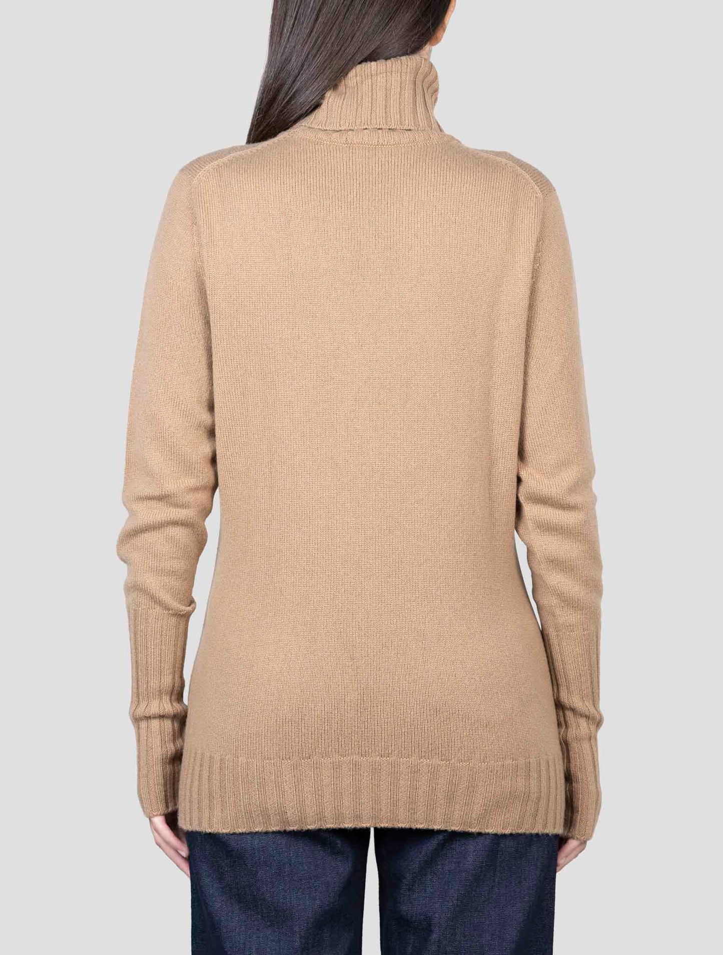 Kiton Brown Cashmere Sweater Turtleneck