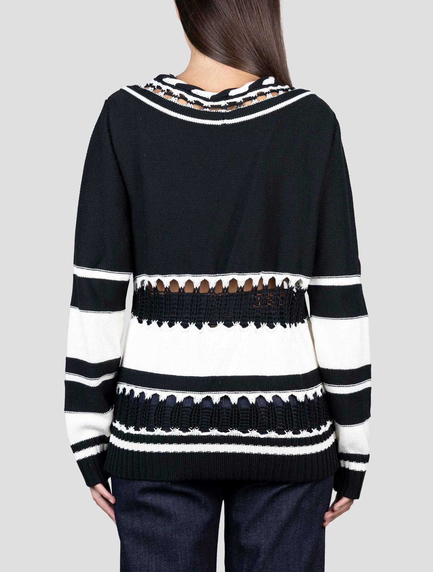 Kiton Black Cashmere Sweater V-Neck