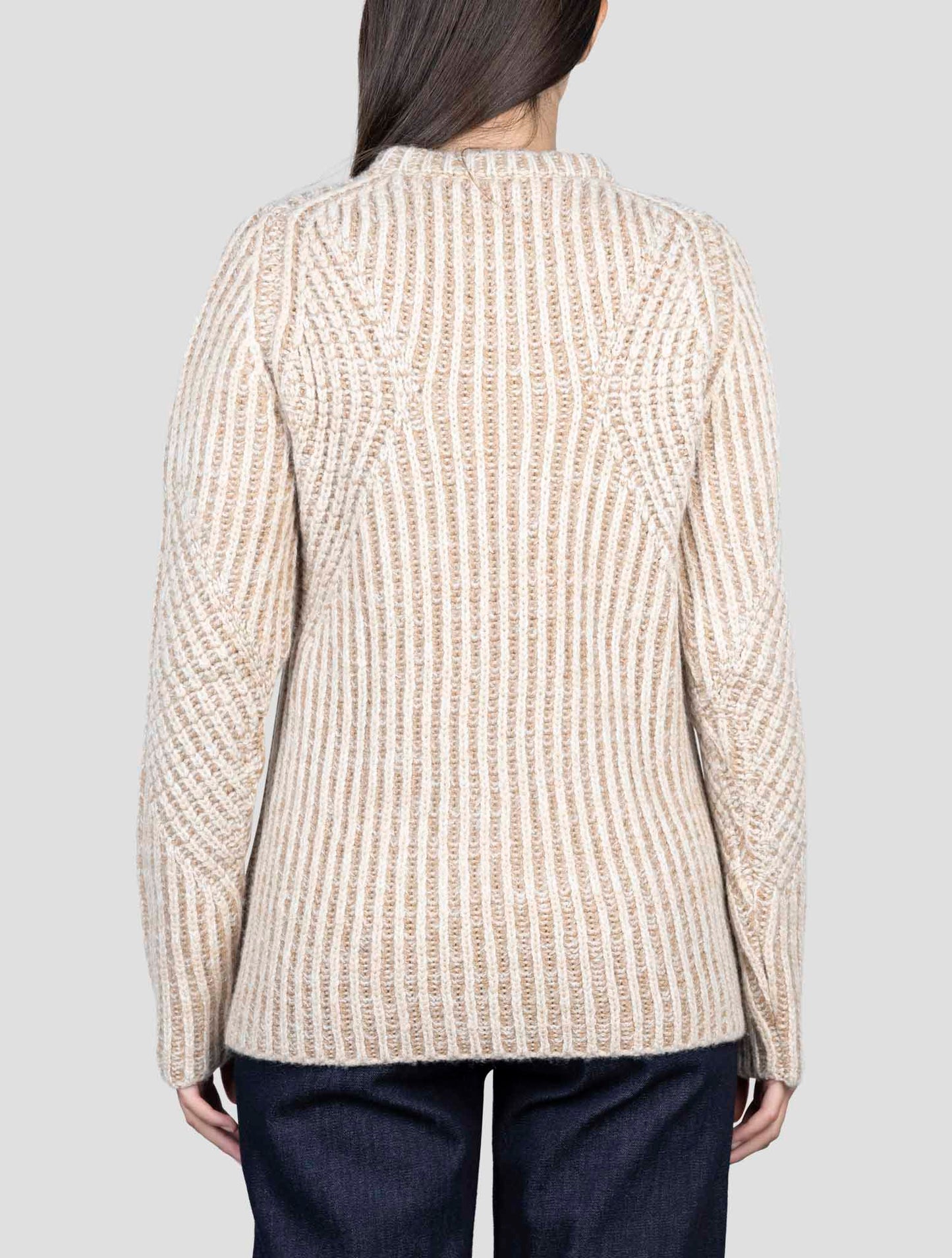 Kiton Brown Camel Cashmere Silk Sweater Crewneck