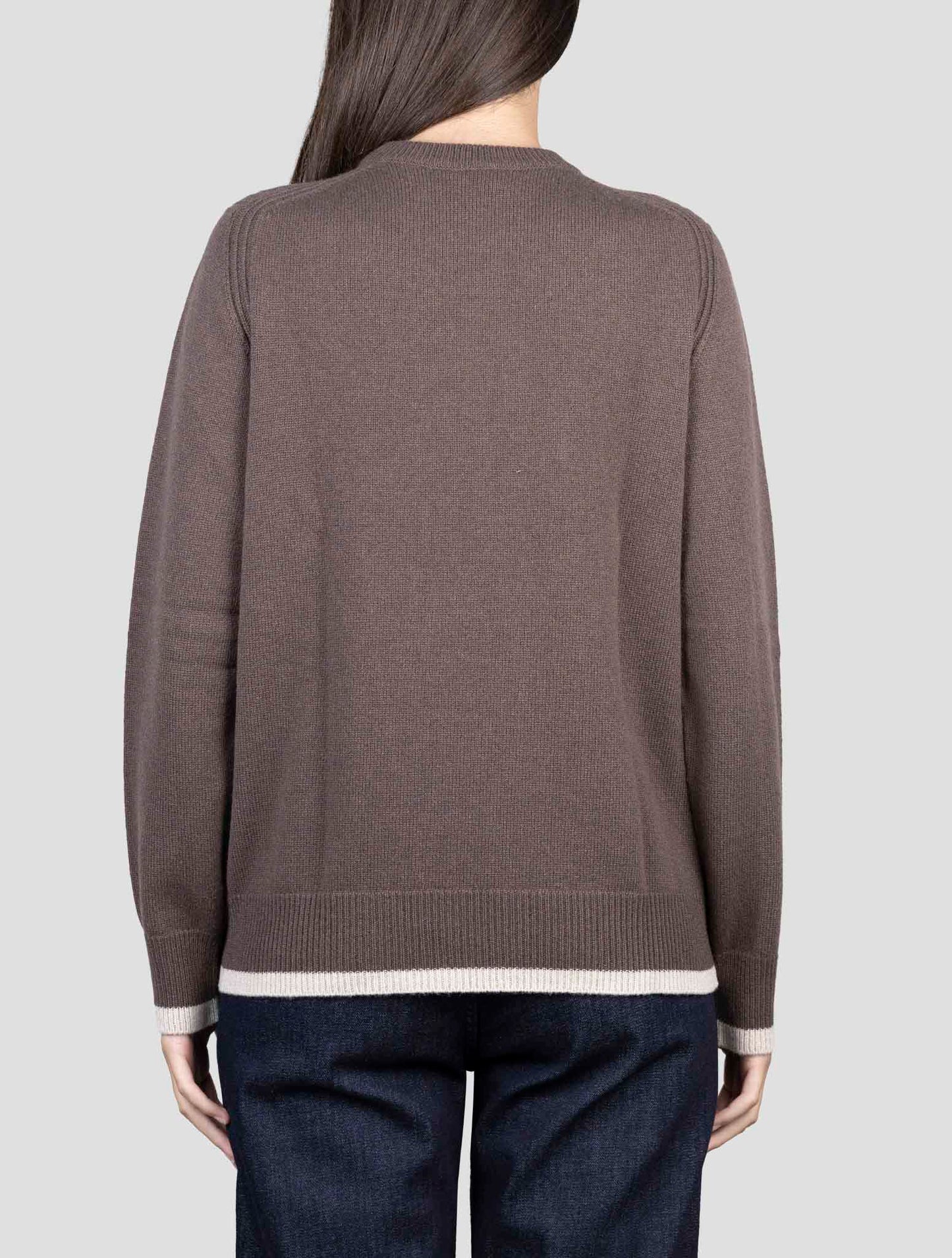 Kiton Brown Cashmere Sweater Crewneck