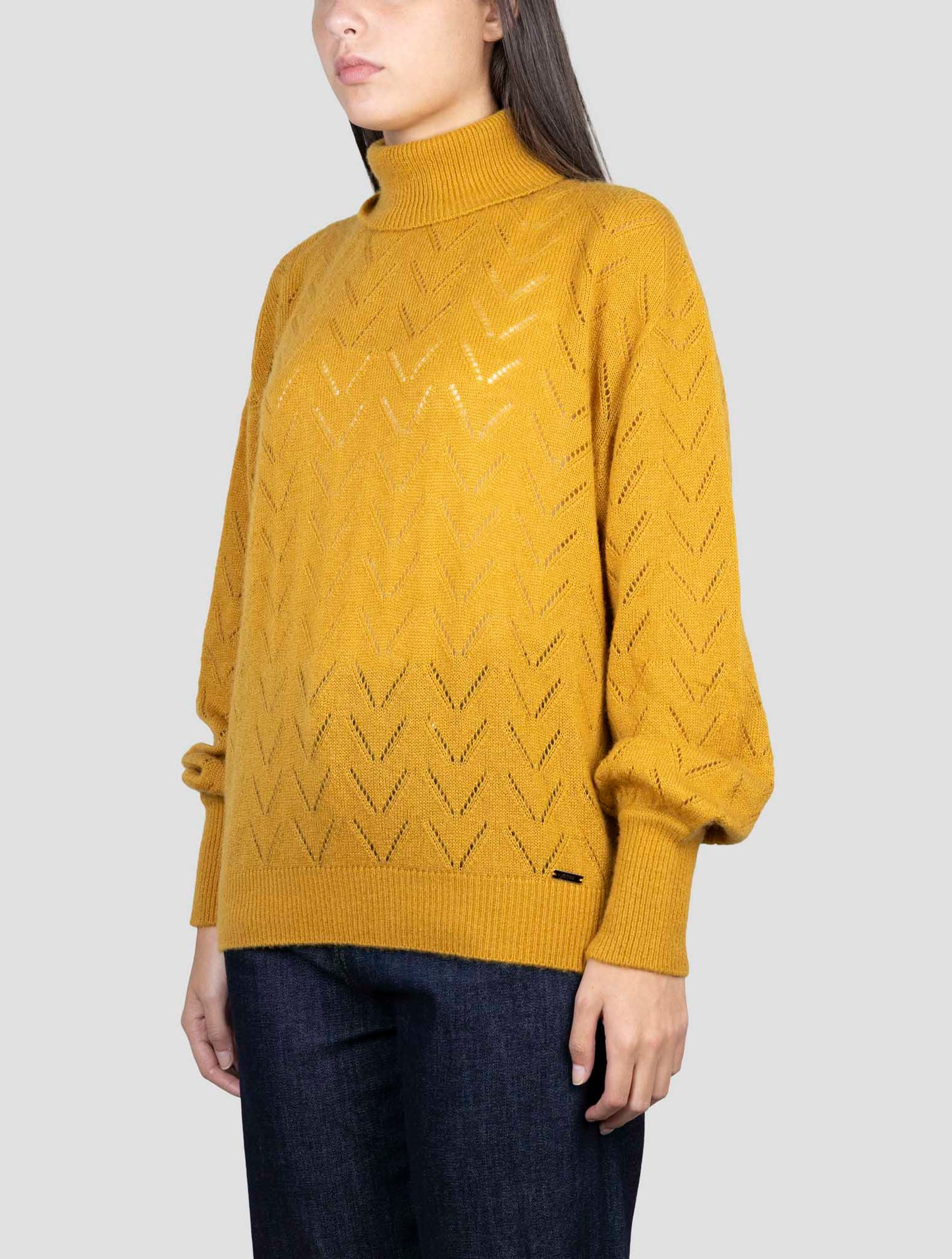 Kiton Brown Cashmere Silk Sweater Turtleneck