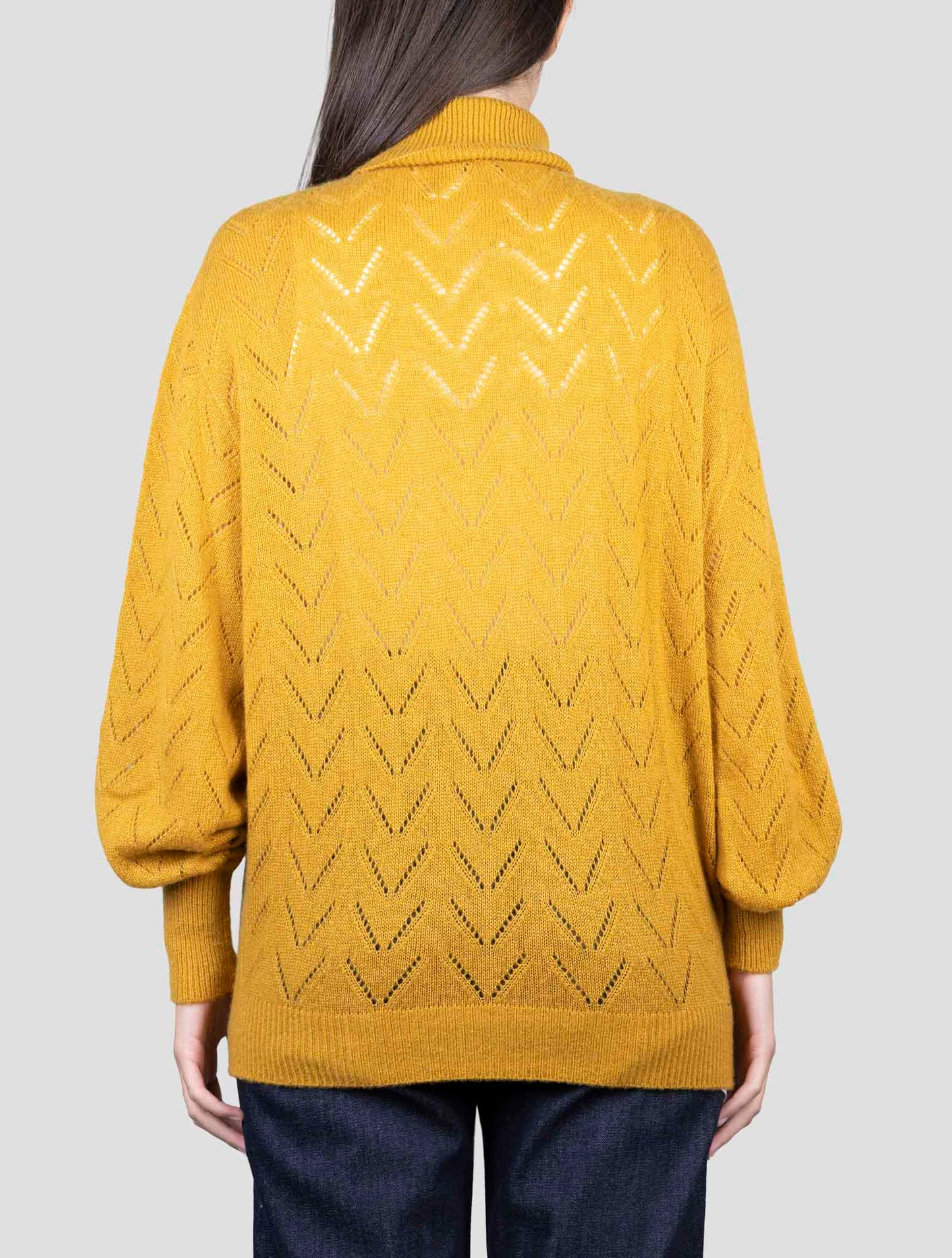 Kiton Brown Cashmere Silk Sweater Turtleneck