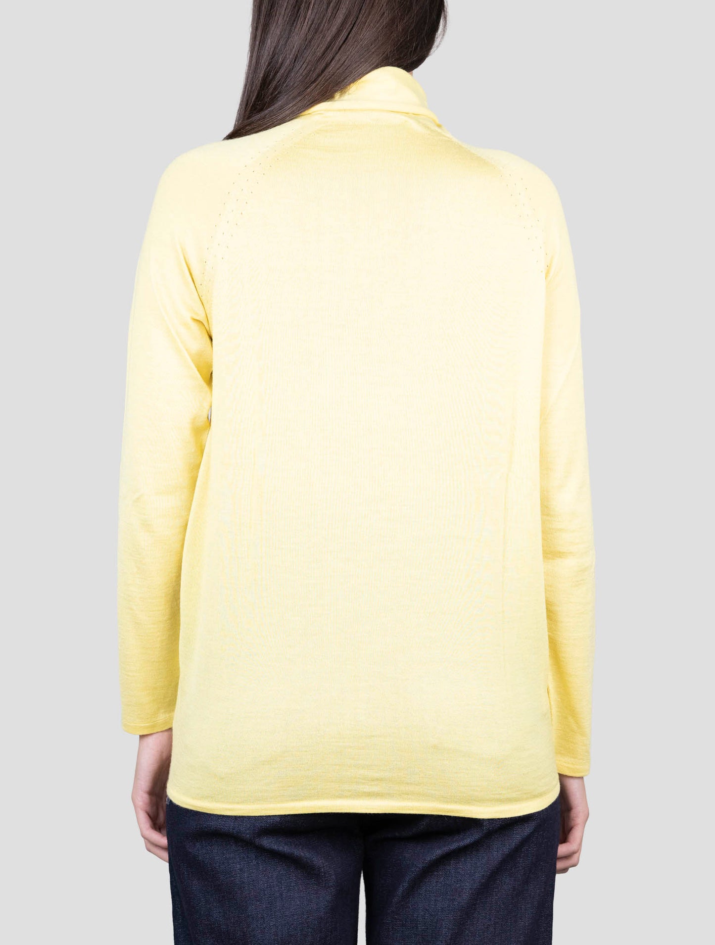 Kiton Yellow Cashmere Silk Sweater Turtleneck