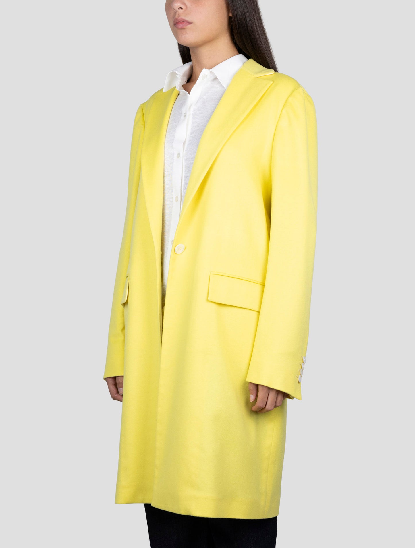 Kiton Yellow Cashmere Overcoat