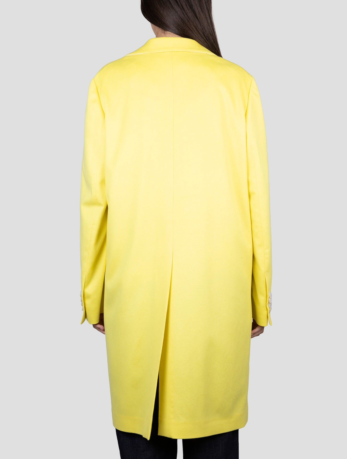 Kiton Yellow Cashmere Overcoat