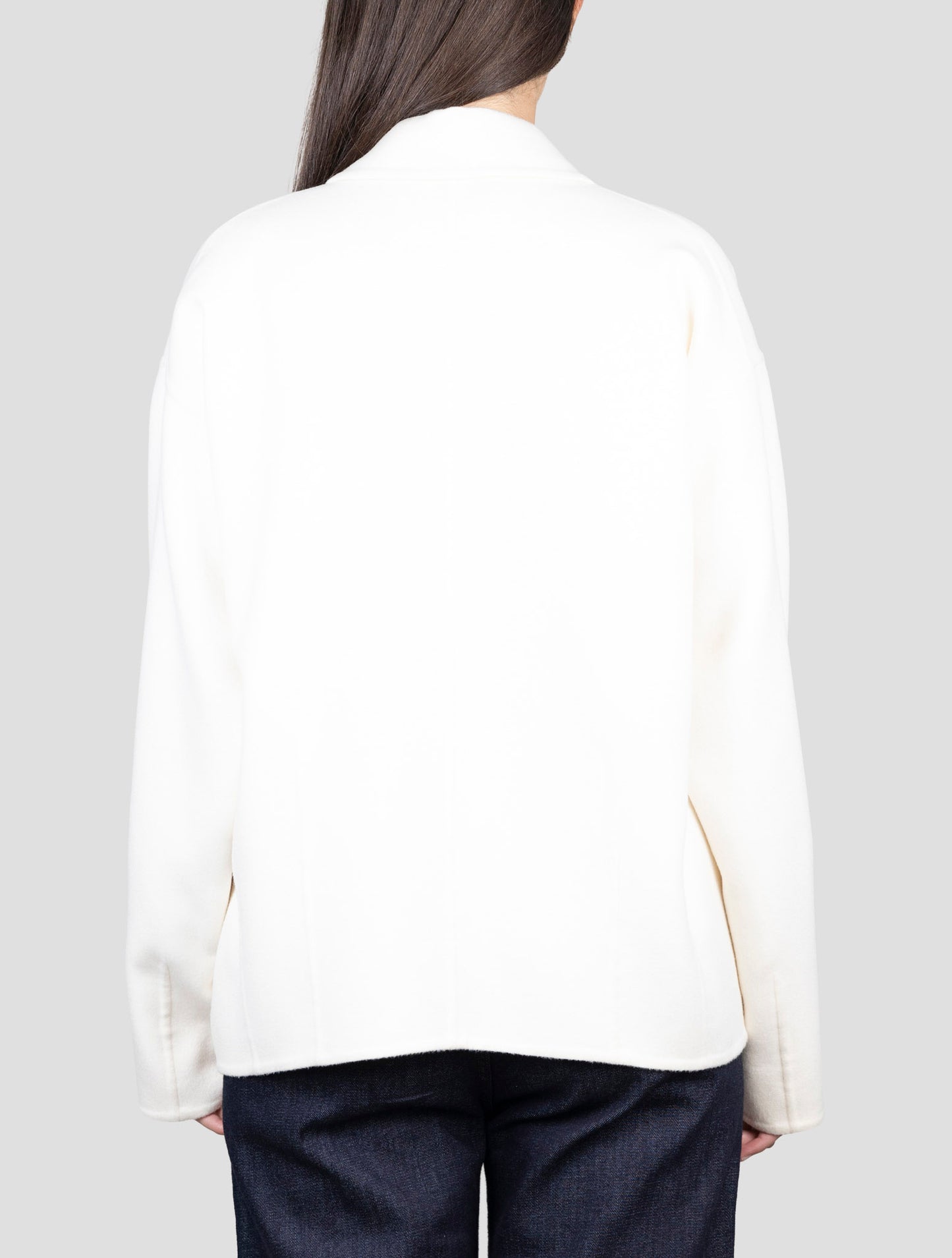 Kiton White Cashmere Coat