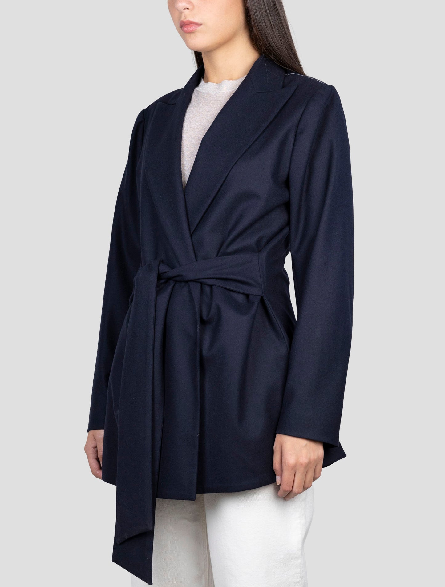 Kiton Blue Cashmere Ea Coat