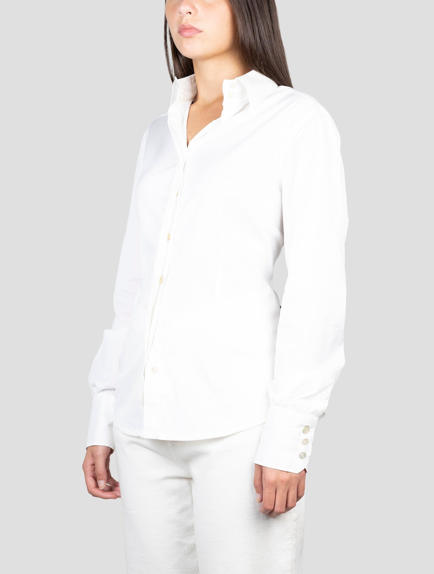 Kiton White Cotton Pa Ea Shirt