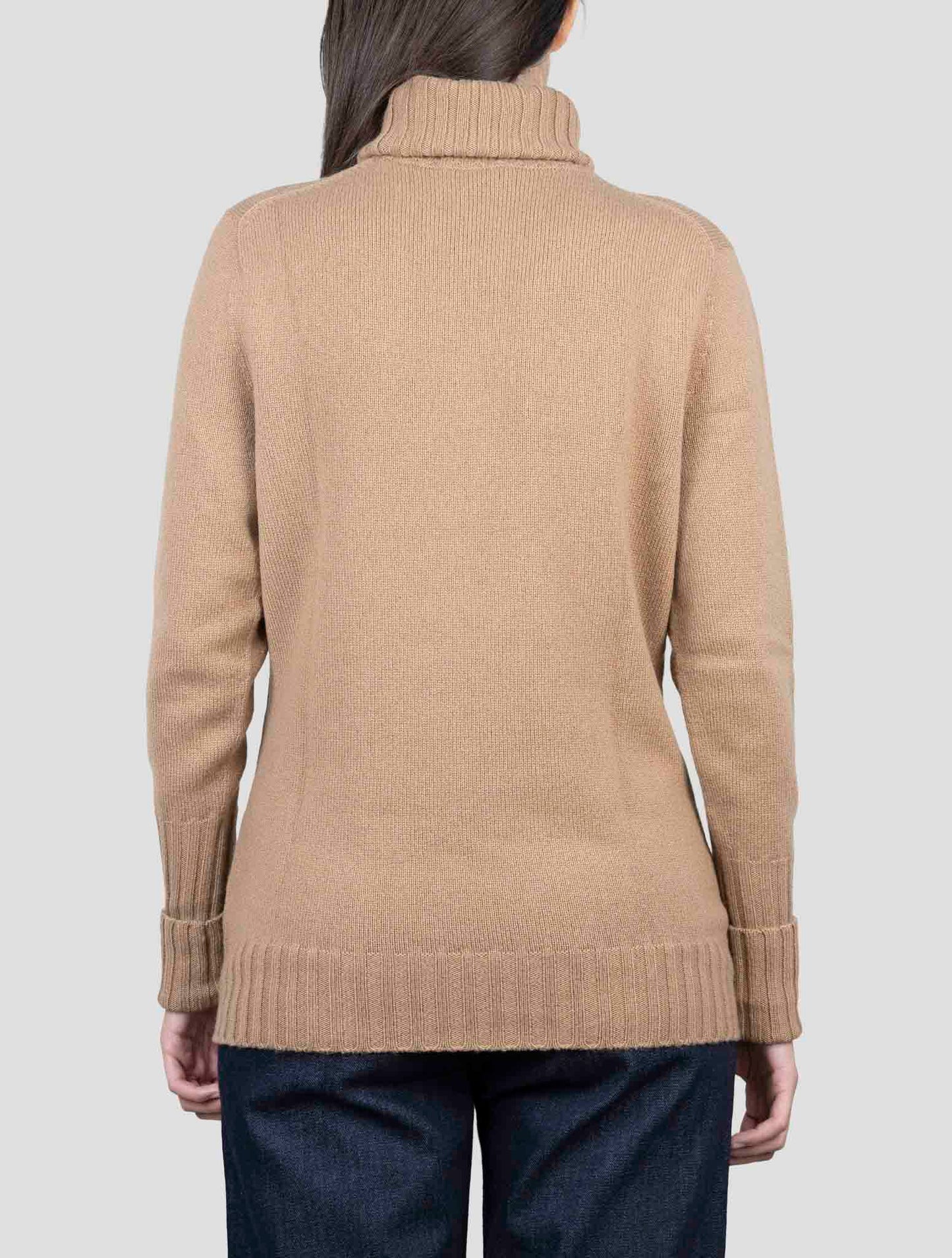 Kiton Brown Cashmere Sweater Turtleneck