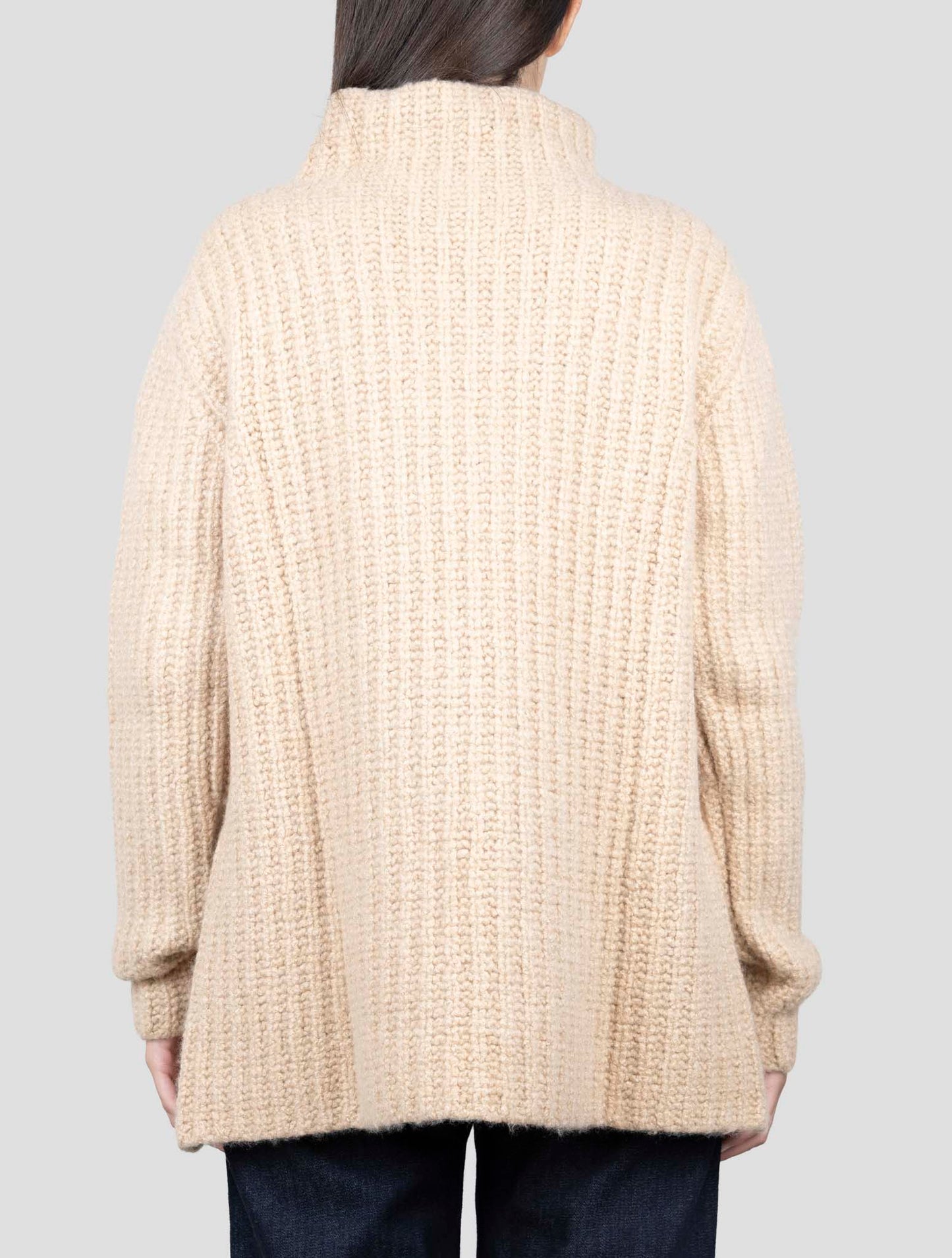 Kiton Brown Cashmere Silk Sweater Turtleneck