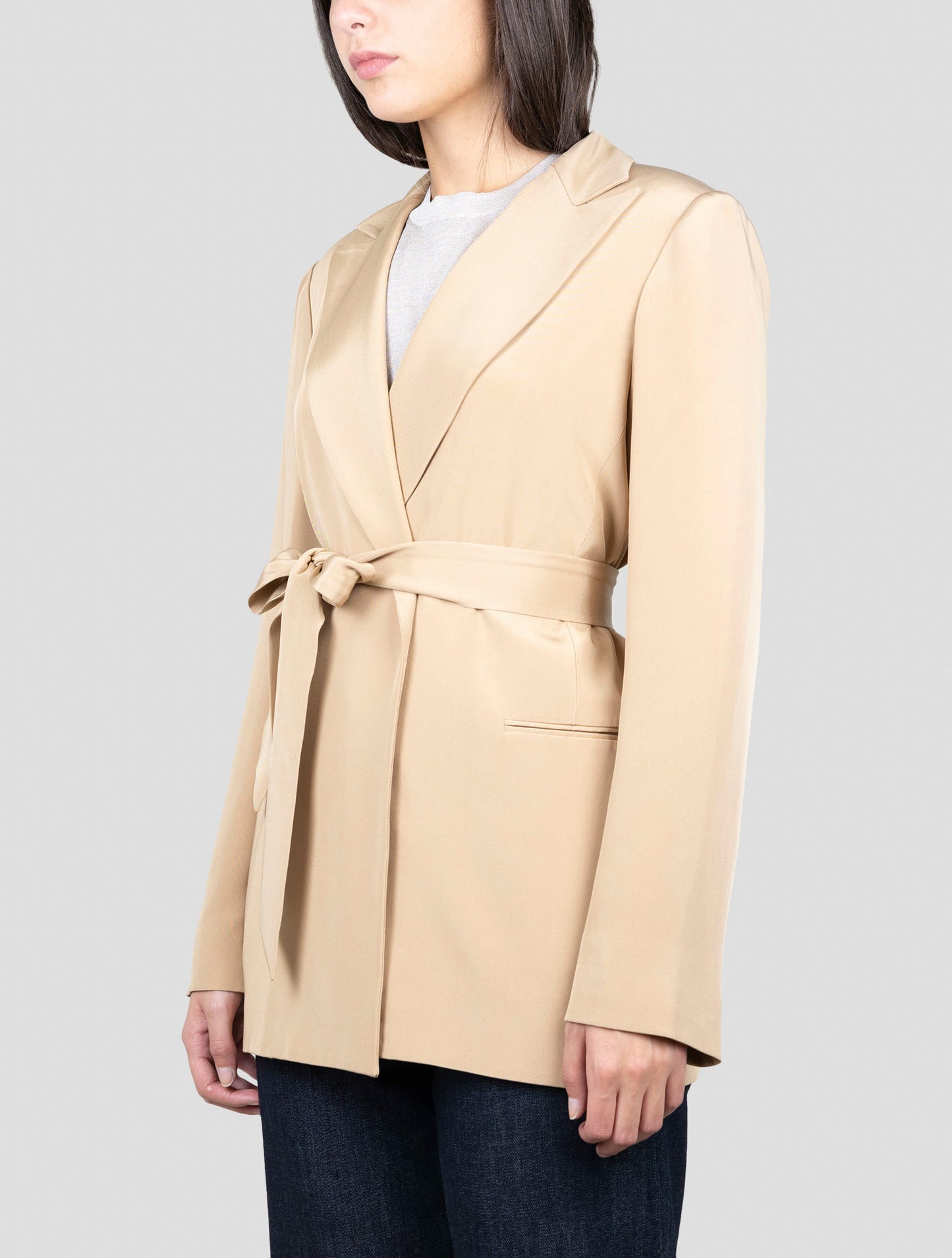 Kiton Brown Silk Blazer
