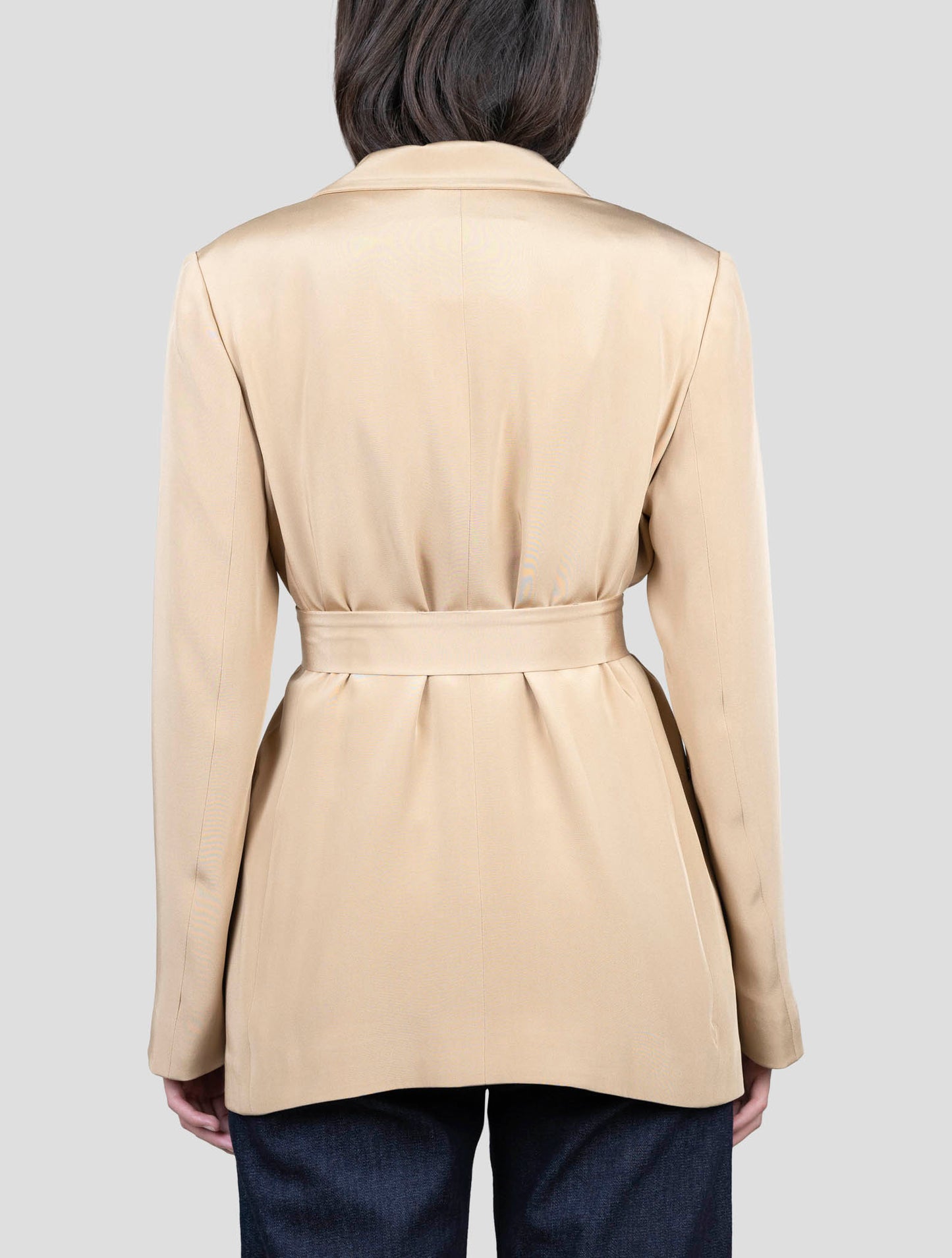 Kiton Brown Silk Blazer
