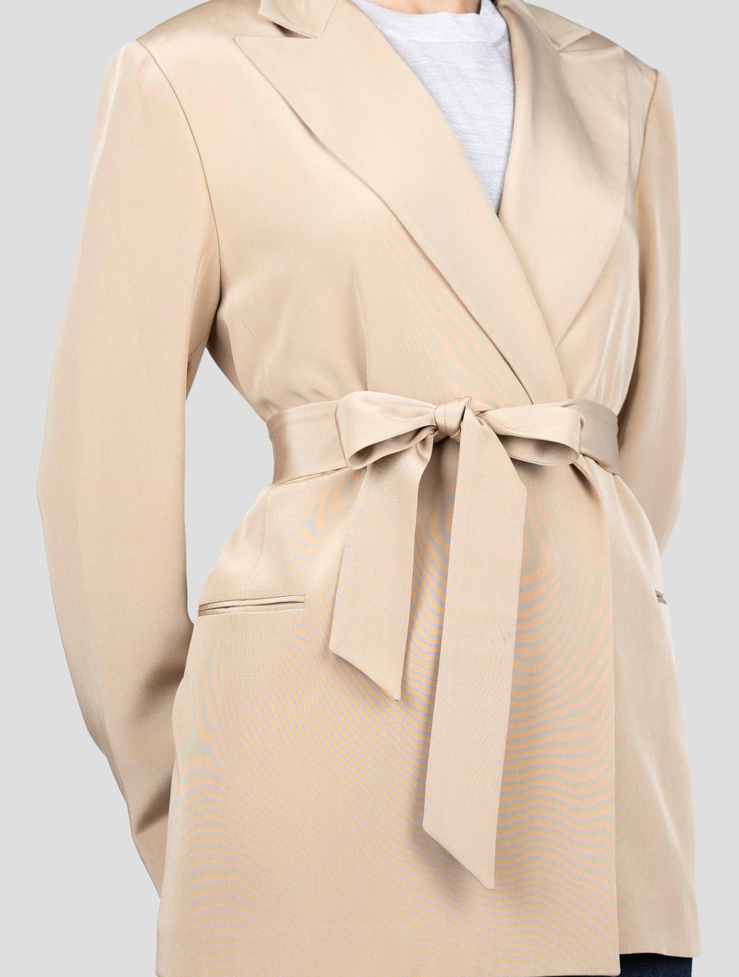 Kiton Brown Silk Blazer