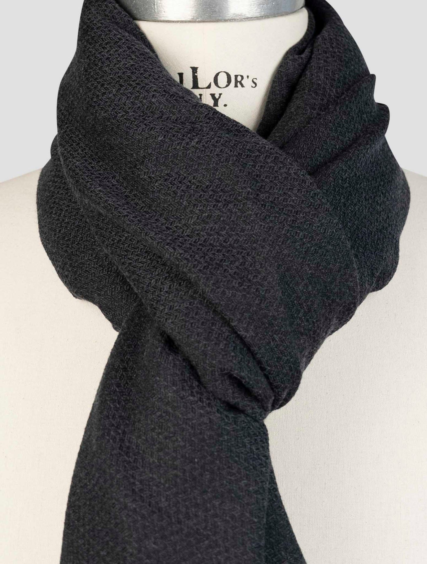Kiton Blue Cashmere Silk Scarf