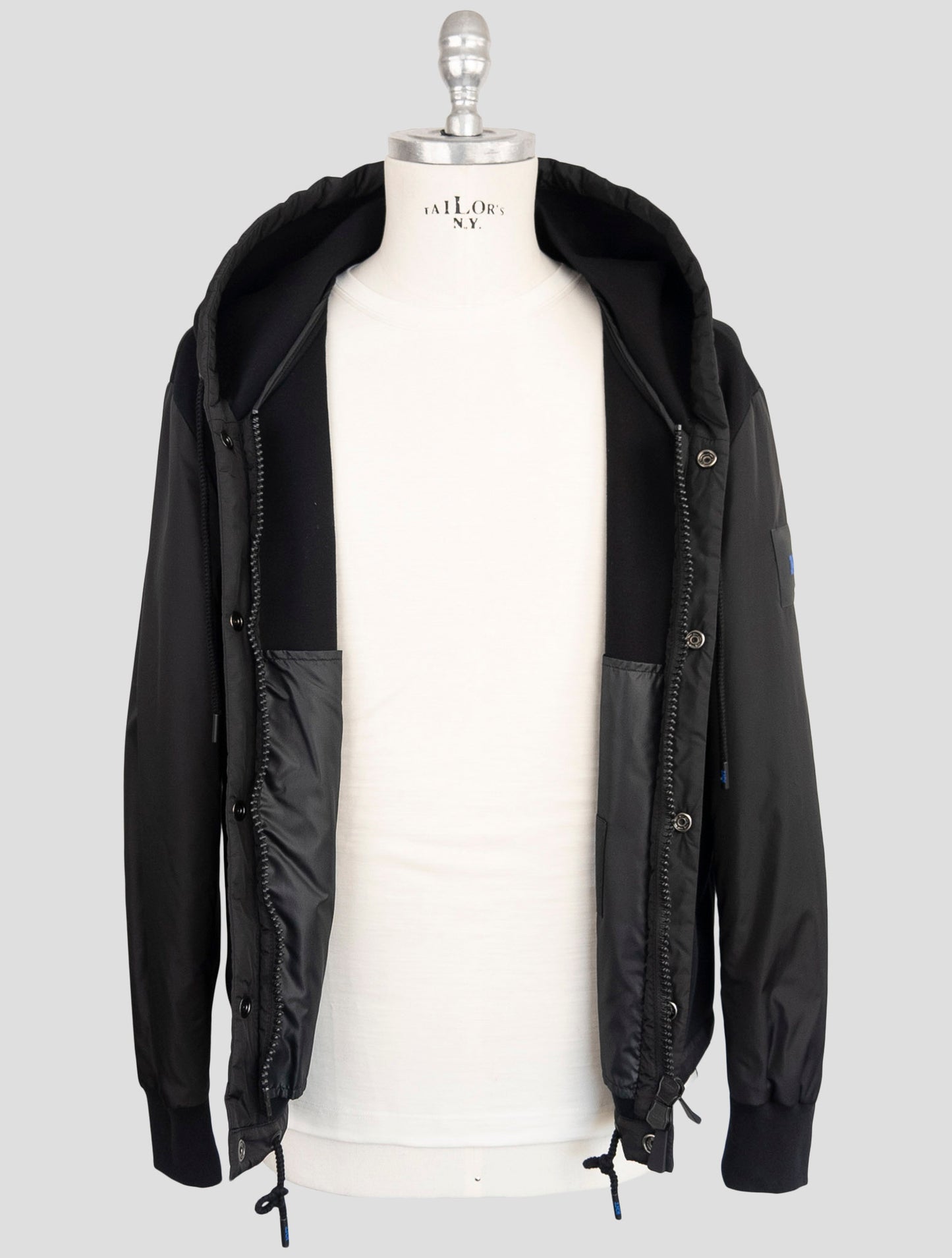 Kiton Knt Black Modal Pl Coat