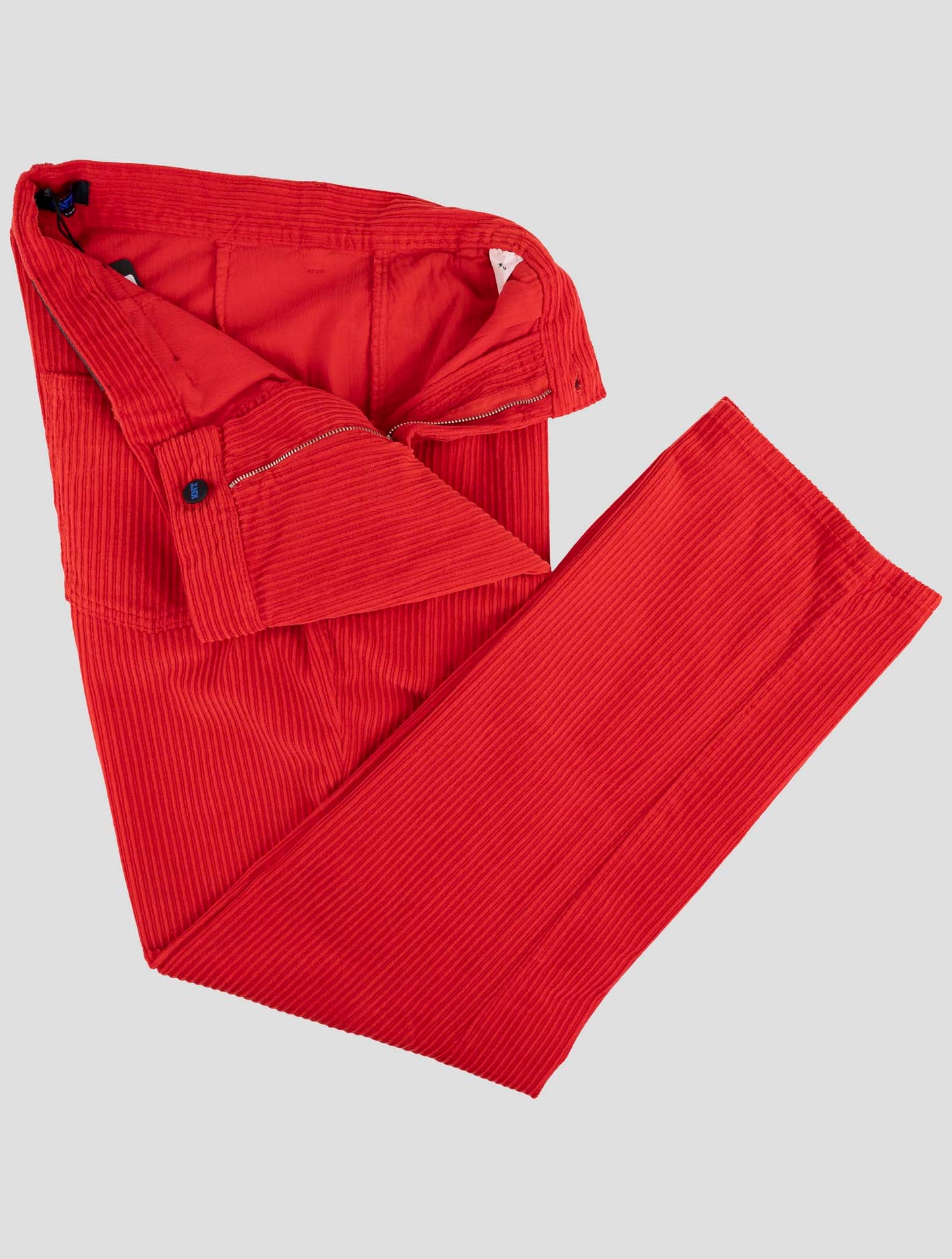 Kiton Knt Red Cotton Ea Velvet Pants