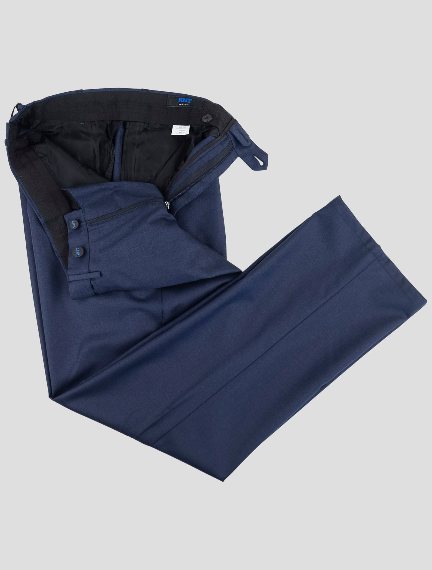 Kiton Knt Blue Virgin Wool Pants