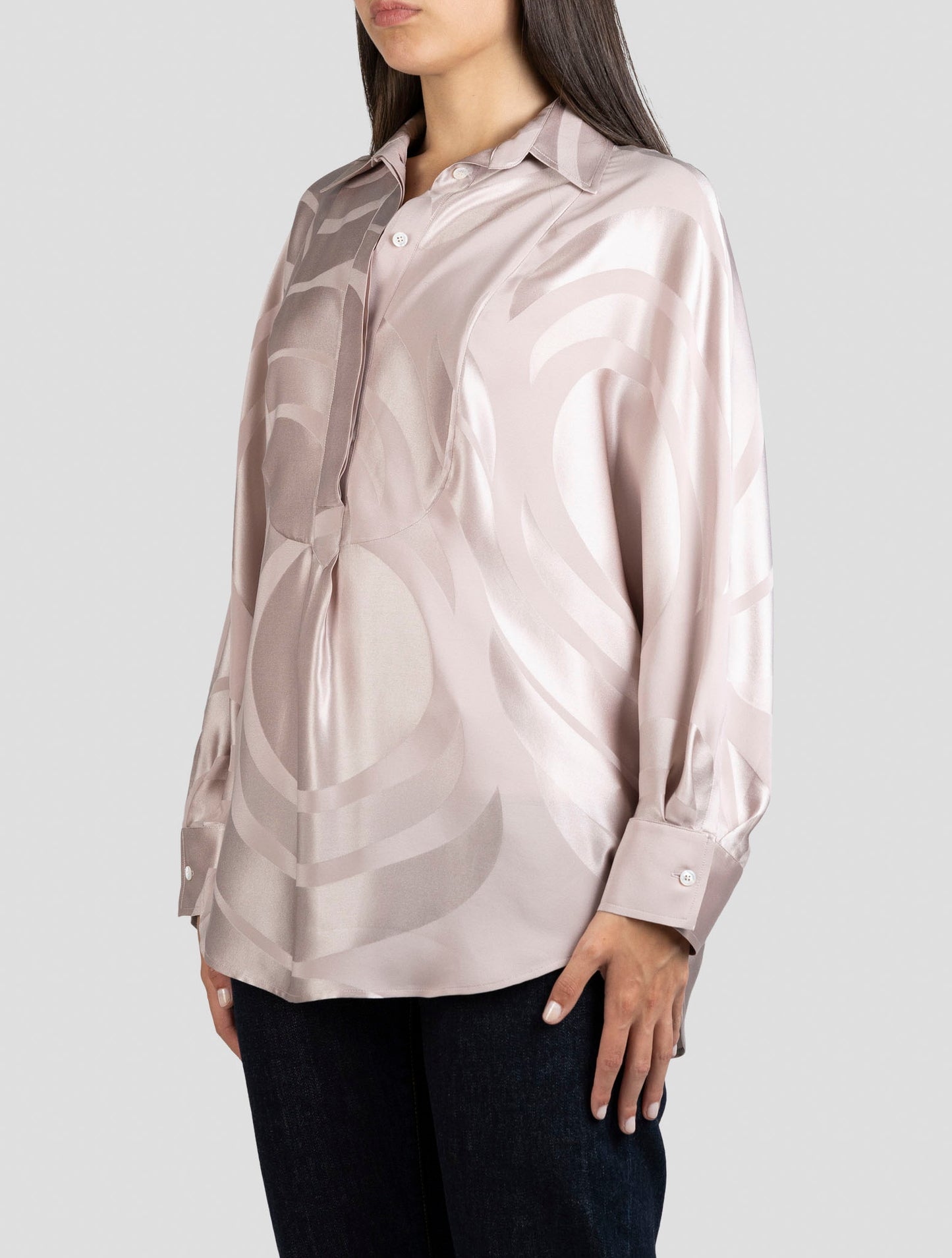 Kiton Pink Silk Dress
