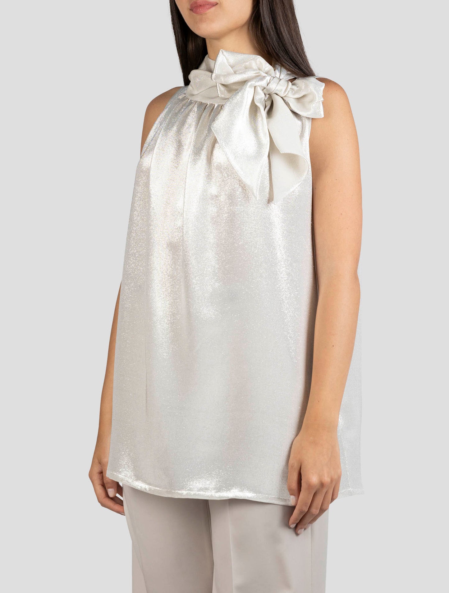Kiton Silver Silk Pl Tank Top