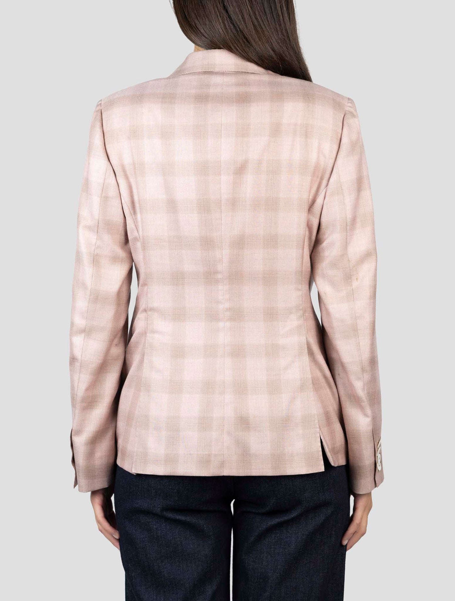Kiton Pink Cashmere Silk Linen Blazer