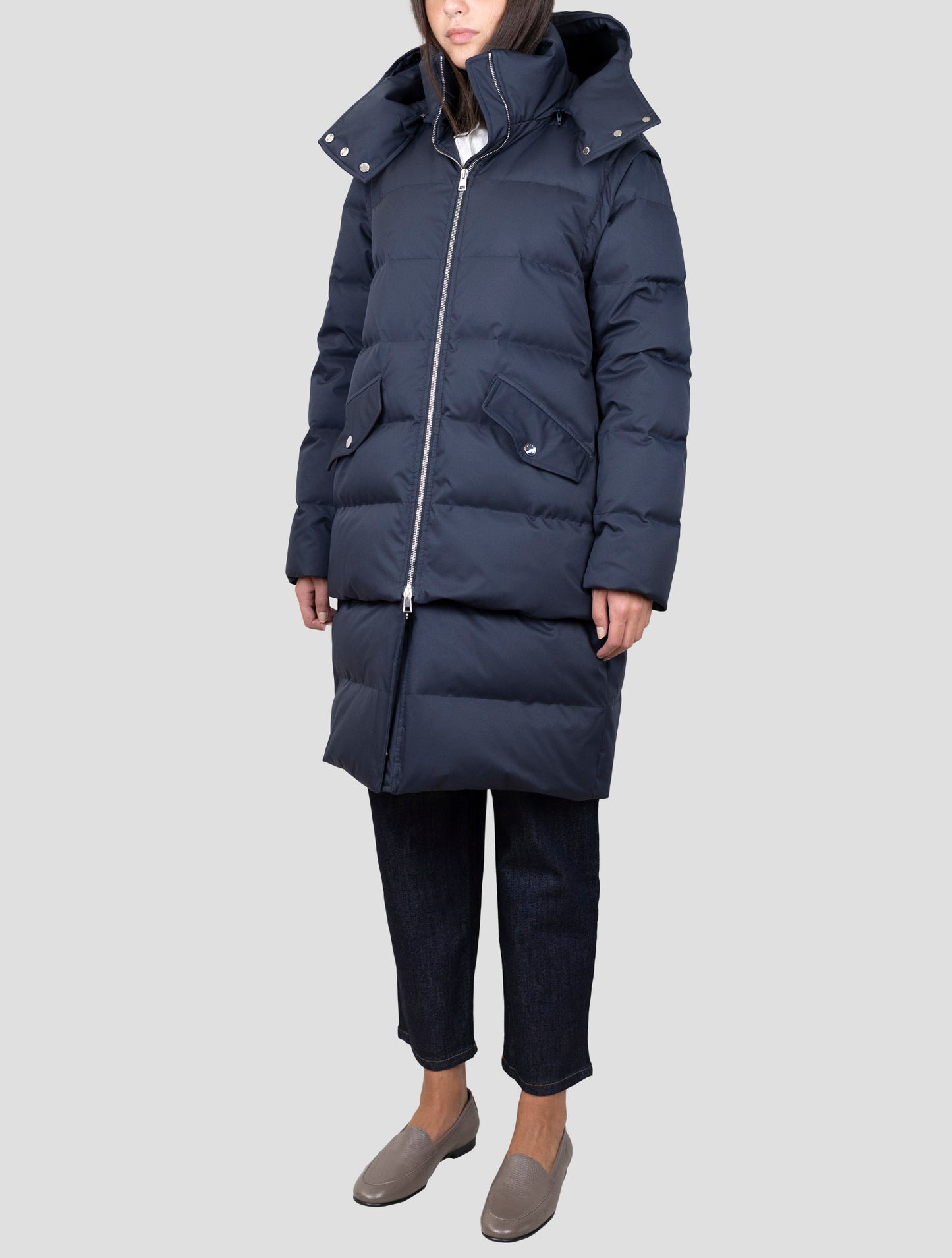 Kiton Blue Pl Pu Overcoat