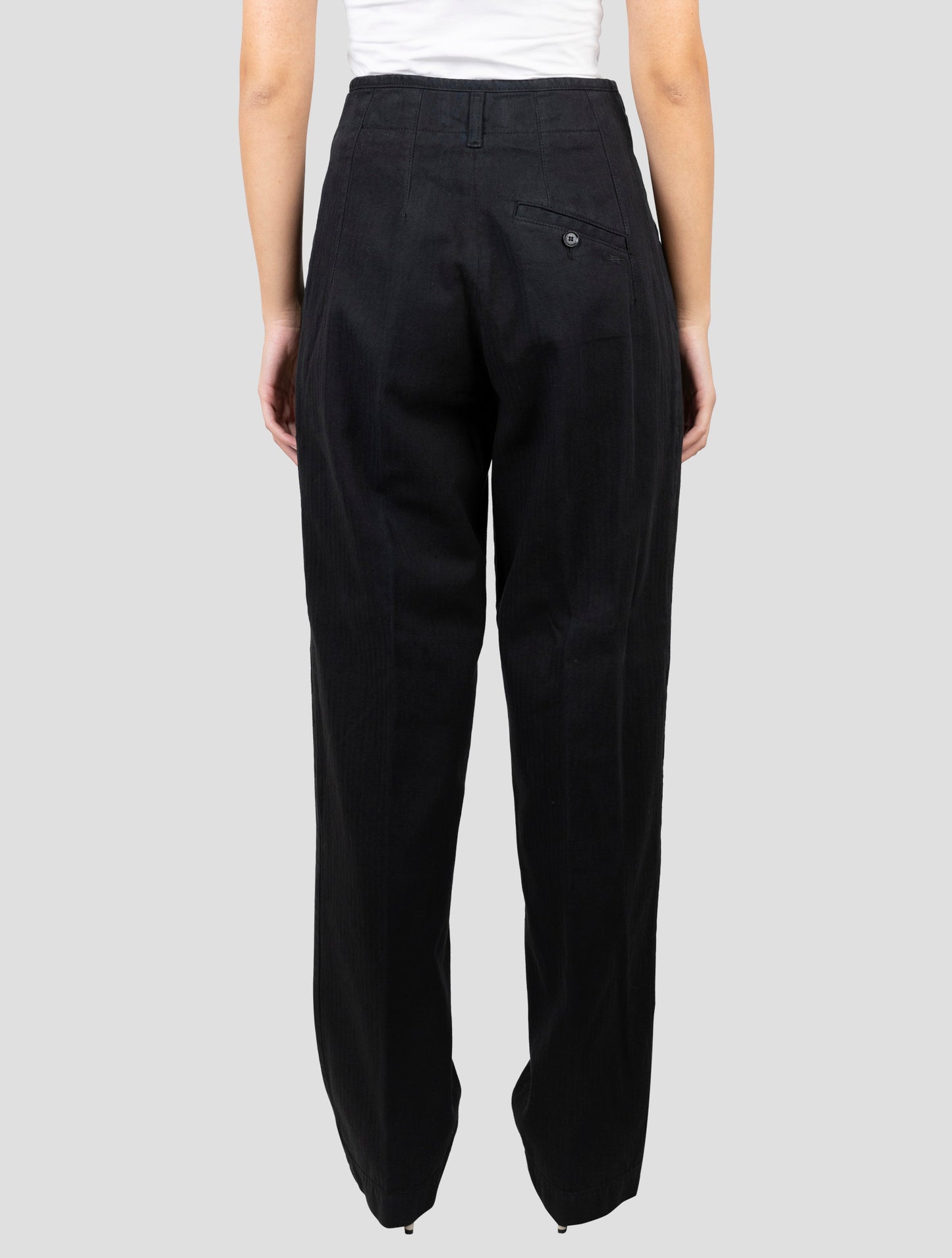 Kiton Black Cotton Cashmere Ea Jeans