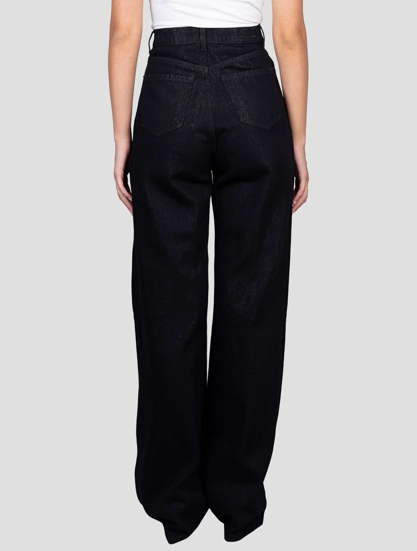 Kiton Black Cotton Pl Viscose Jeans