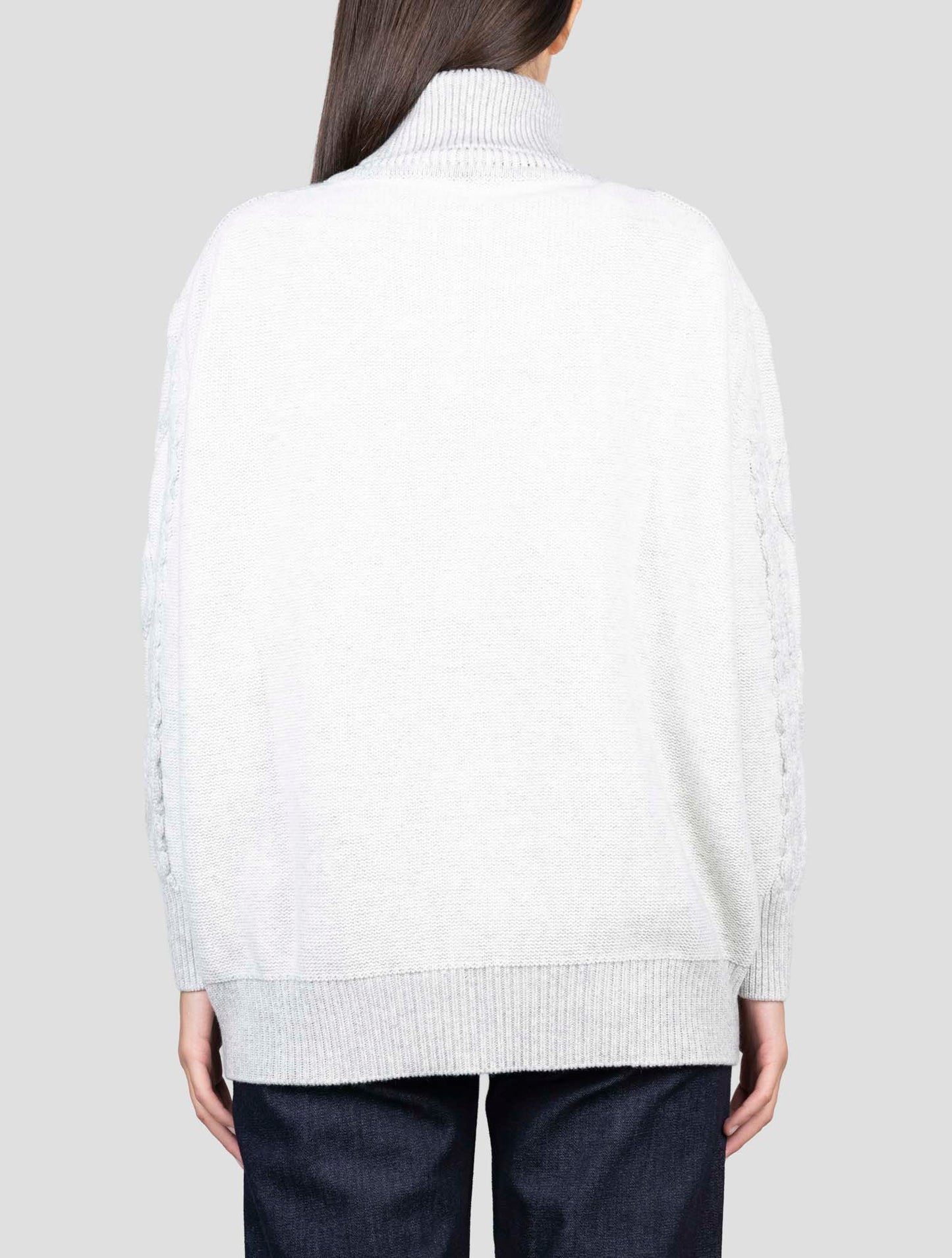 Kiton Gray Cashmere Sweater Turtleneck